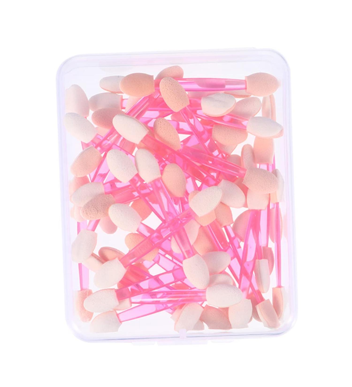 Healeved 50pcs Double Ended Eyeshadow Brush Eye Primer Brush Eye Shadow Brush Sponges Makeup Emulsion - Buy Online on SooperMarket.com