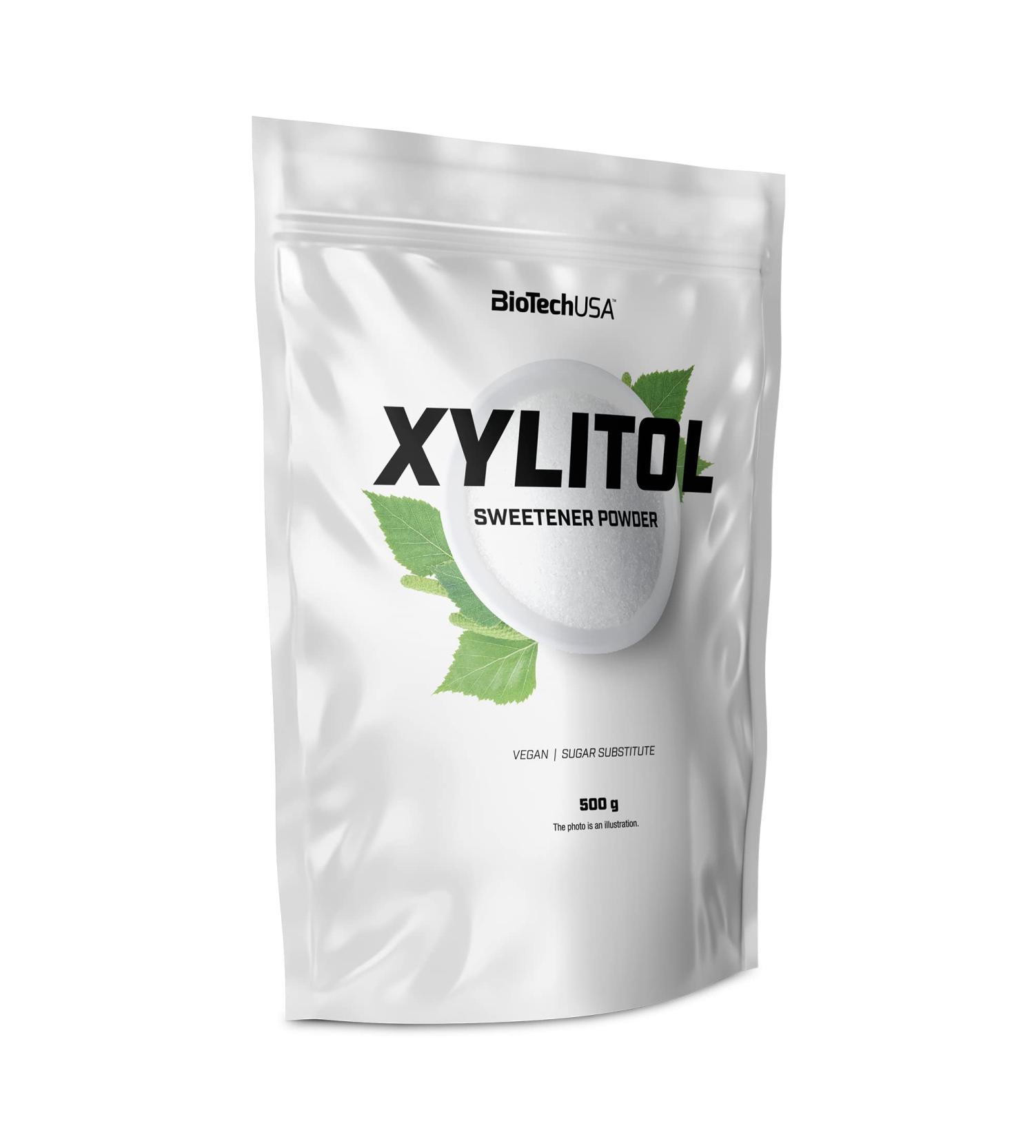 BioTechUSA Xylitol Powder containing Exclusively xylitol unflavoured Sweetener 500 g - Buy Online on SooperMarket.com