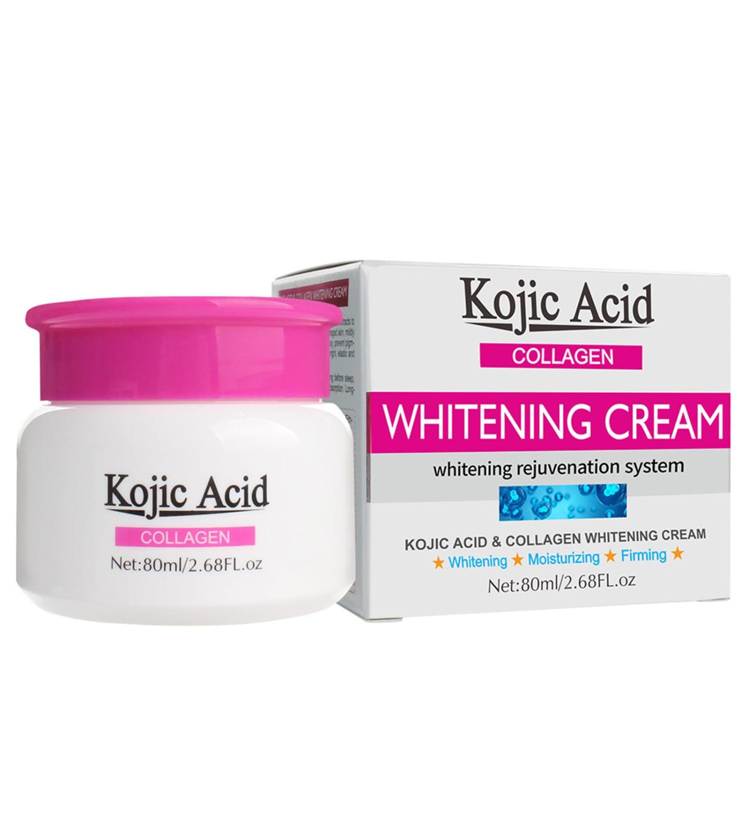 Kojic Acid Cream Skin Brighten Face Cream for Dark Spots Collagen Face Moisturizer Deep Nourshing Anti Wrinkle & Firming Daily Skin Care Cream Non-greasy 2.8 oz - Buy Online on SooperMarket.com