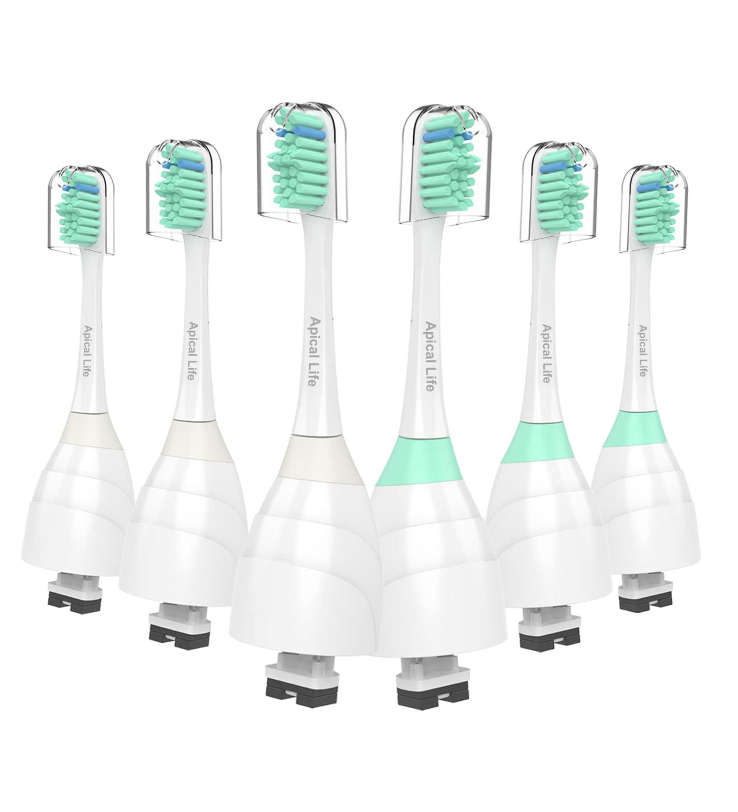Replacement Toothbrush Heads for Philips Sonicare E-Series - 6 Pack Precision Clean Refills - Buy Online on SooperMarket.com