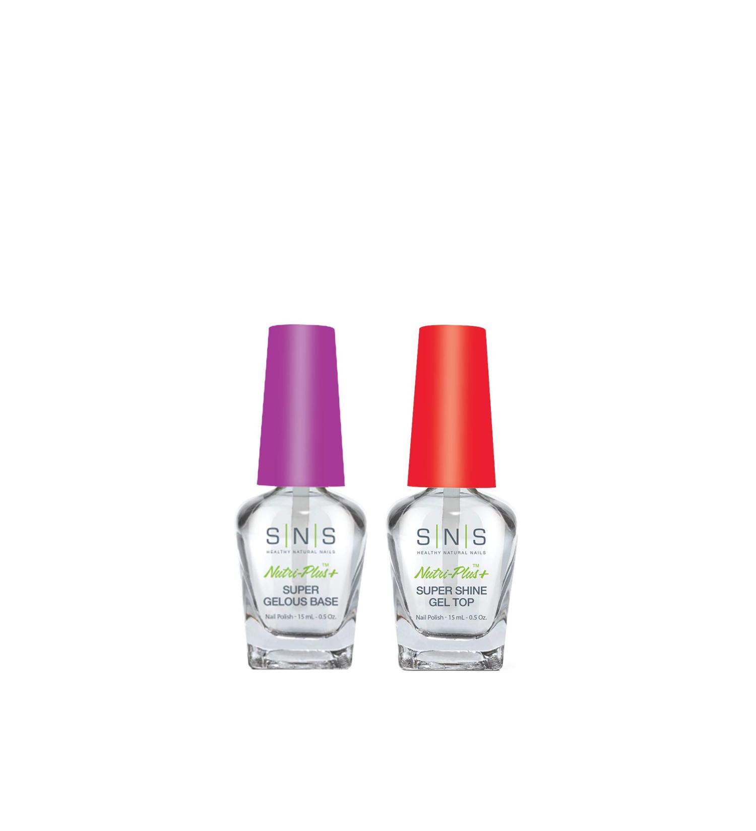 SNS Dipping Powder Gel Top & Gelous Base Combo Set - 0.5oz (Pack of 2) - Buy Online on SooperMarket.com