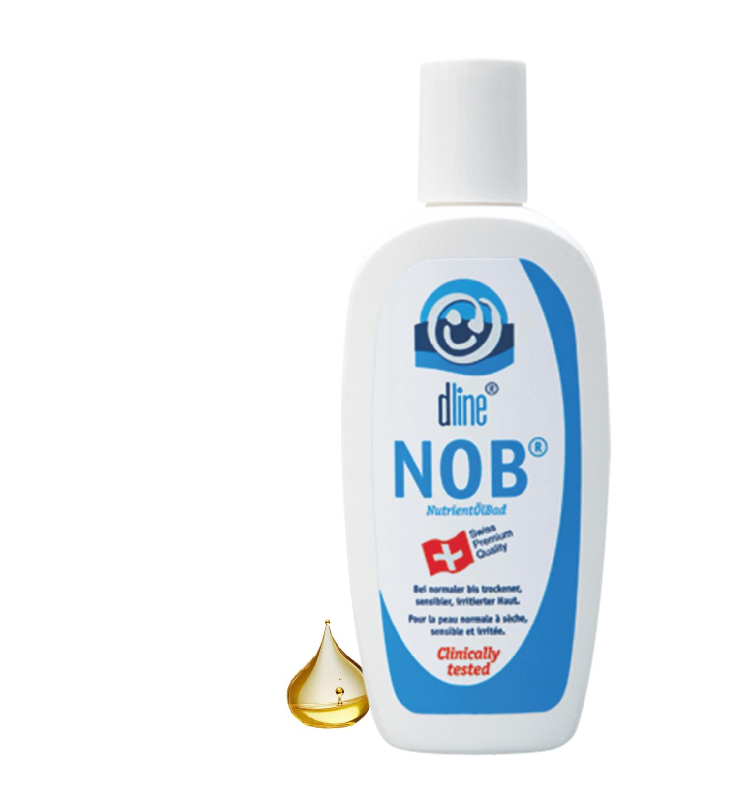 DLINE Nob-NutrienLadbad Bater l | 200ml Lipid-Rich Oil Bath Additive | Wellness for Dry Skin with Panthenol & Natural Oils - Buy Online on SooperMarket.com