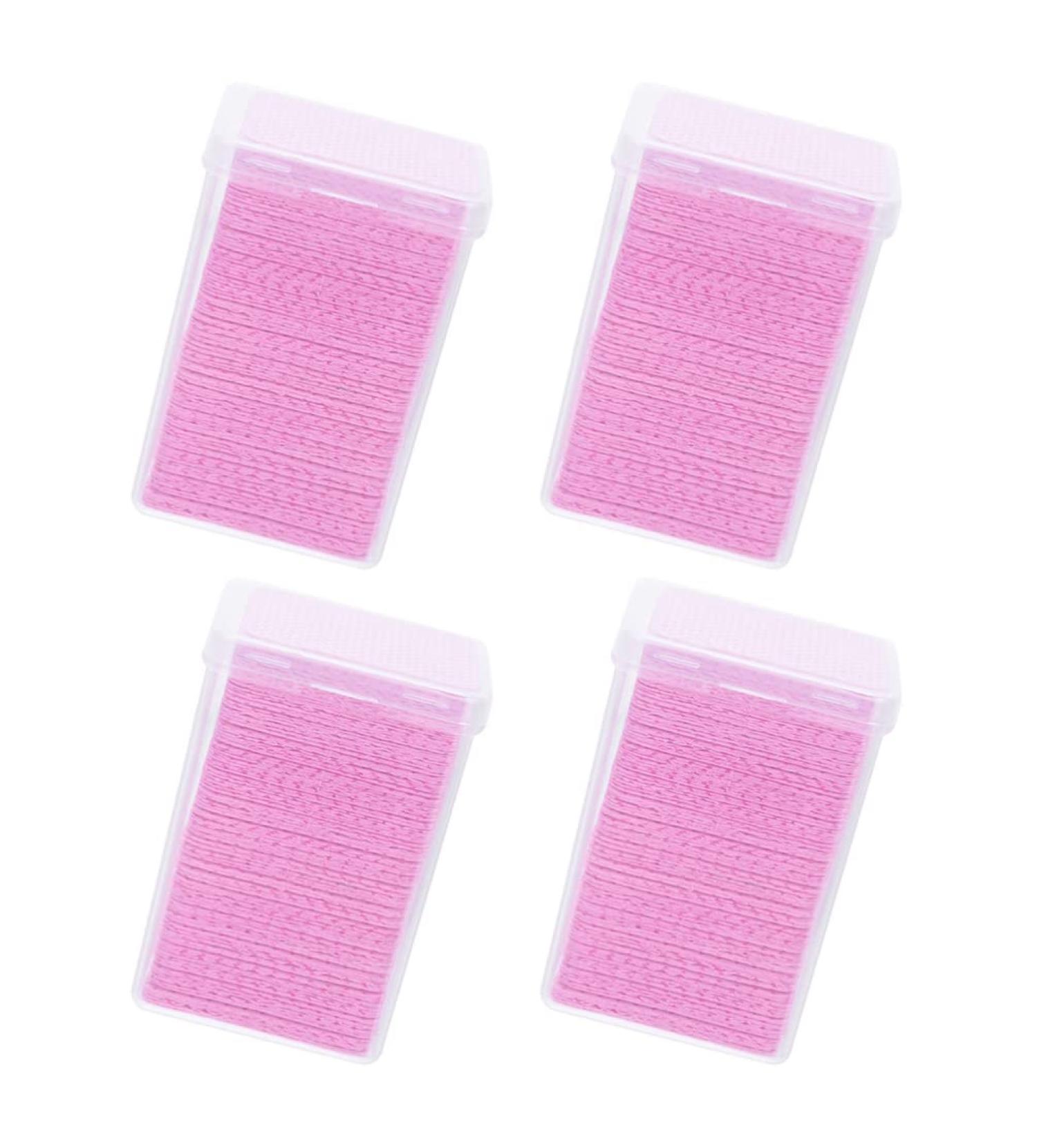 KALLORY Makeup Wipes & Nail Polish Remover Pads - Lint Free Eyelash Extension Cleaning Cotton Pads (4 Boxes) | Shop Internationally - Buy Online on SooperMarket.com