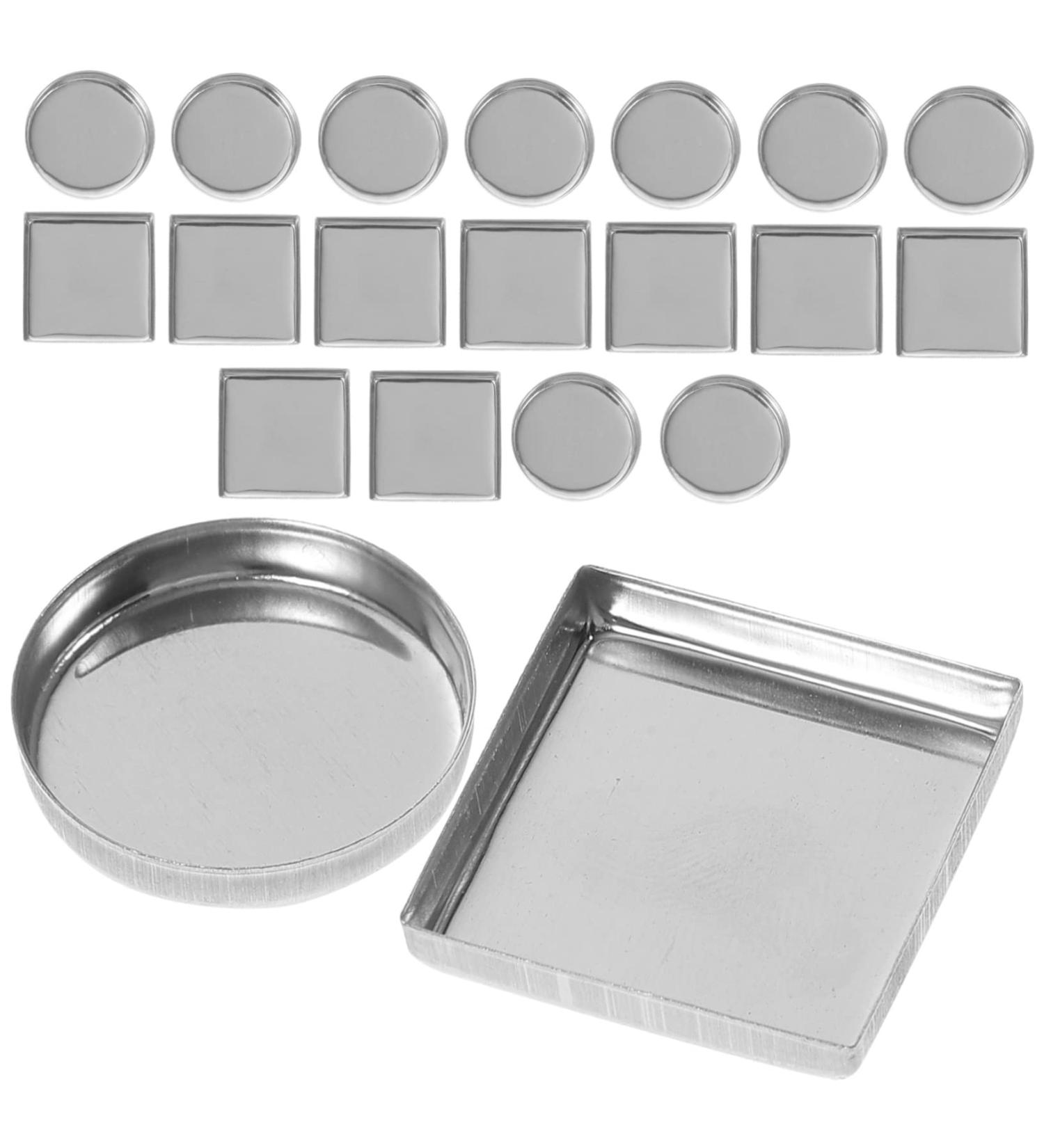 NOLITOY 30pcs Aluminum Empty Makeup Palette Pans - DIY Eyeshadow Metal Plates for Cosmetics - Buy Online on SooperMarket.com