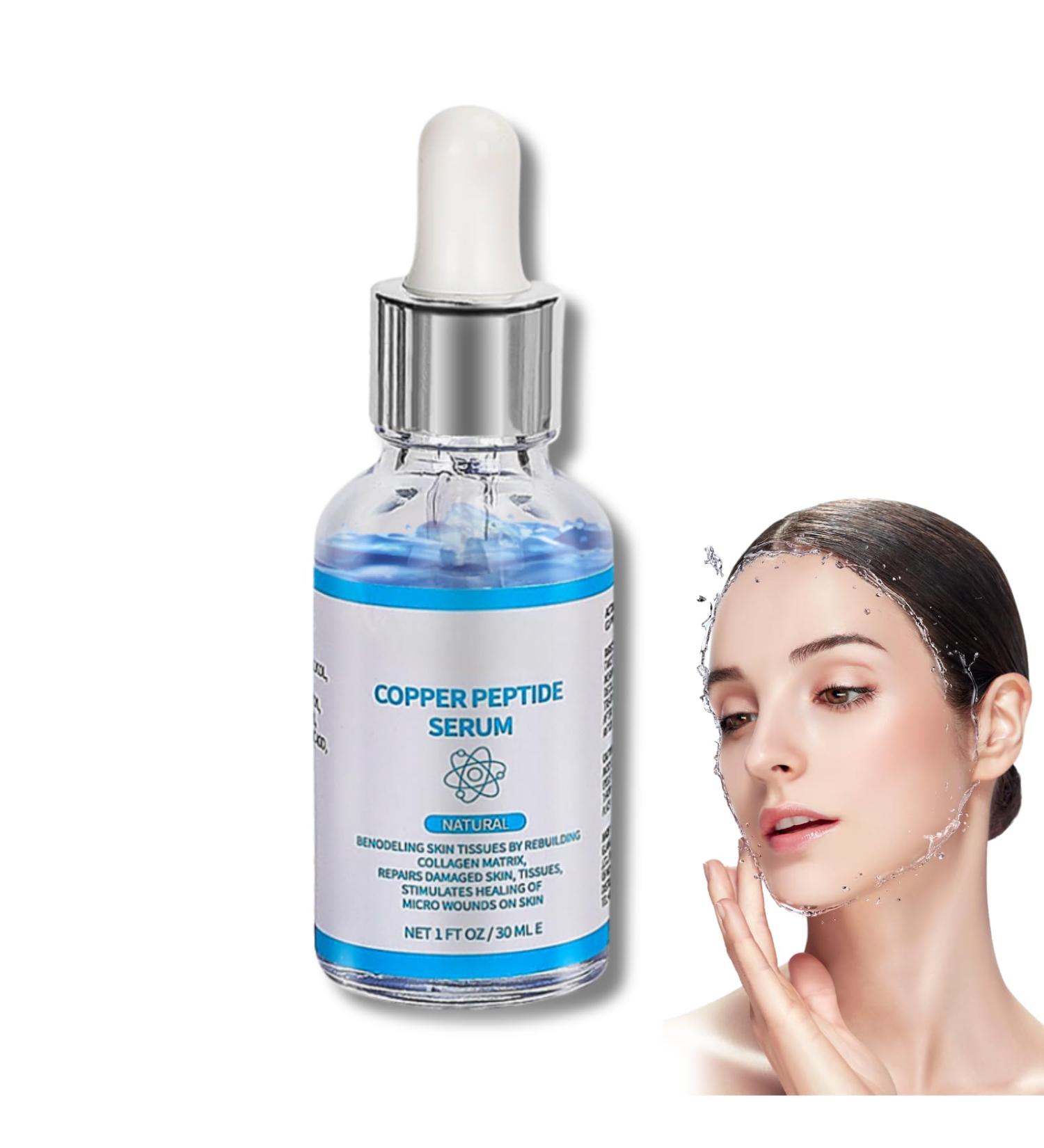 Copper Peptides Serum for Face Face Moisturiser Peptide Serum Face Serum for Women & Men Anti Aging Face Serum with Hyaluronic Acid - Reduces Fine Lines & Wrinkles Serum for Face Care - Buy Online on SooperMarket.com