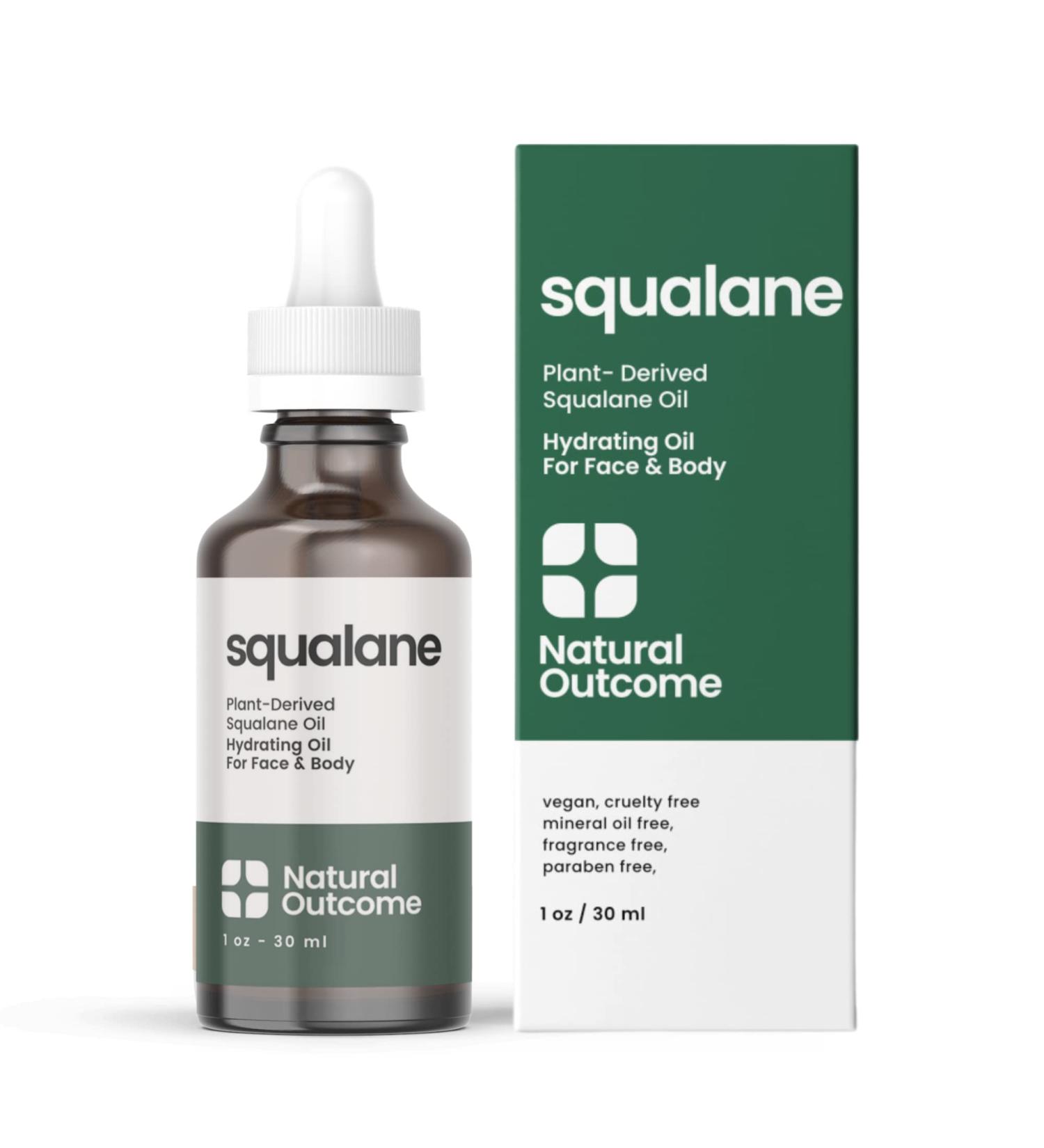 Natural Pure Squalane Oil | 100% Plant Derived for Face, Body, Hair & Lips | Weightless Moisturizer for Firming Skin, Reducing Fine Lines | 1 oz - Buy Online on SooperMarket.com