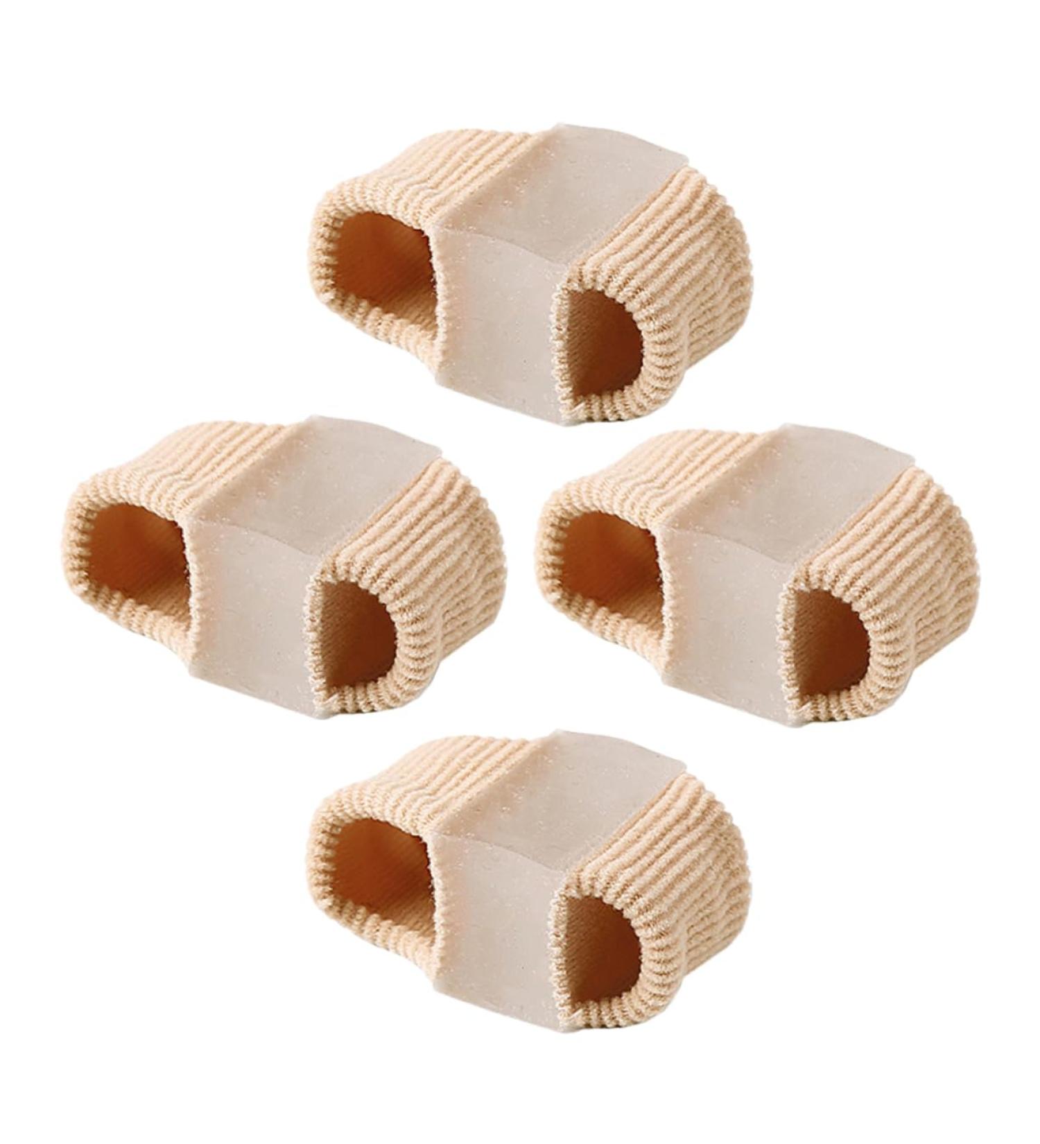 KALLORY 4pcs Toe Stretcher & Separator Set - Foot Protectors for Hammer Toe, Straightener Brace - Adjustable 6X3.2CM, Assorted Color - Buy Online on SooperMarket.com