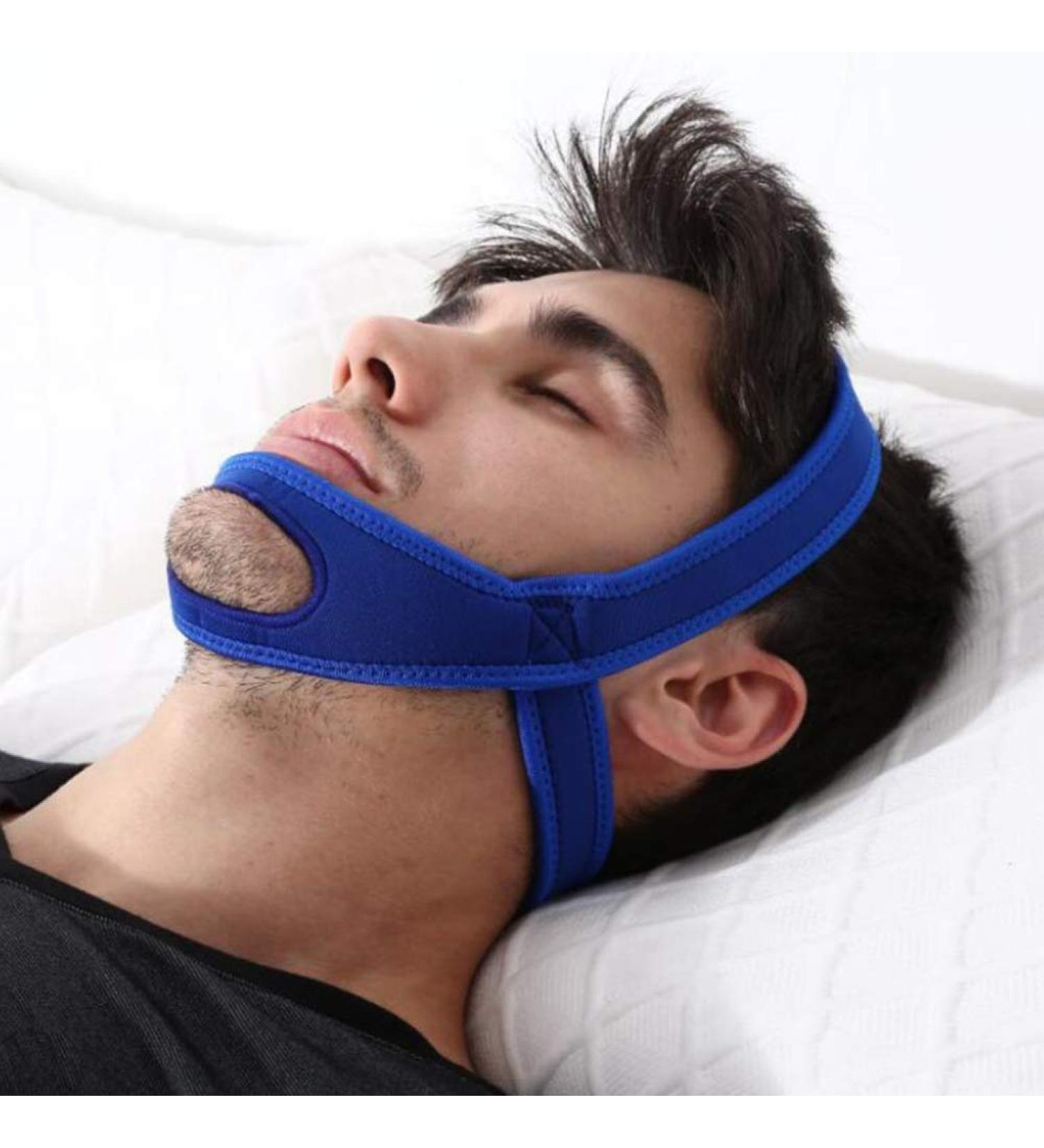 Anti Snoring Chin Strap - Jaw Support Belt for Unisex Sleepers - Blue - Buy Online on SooperMarket.com
