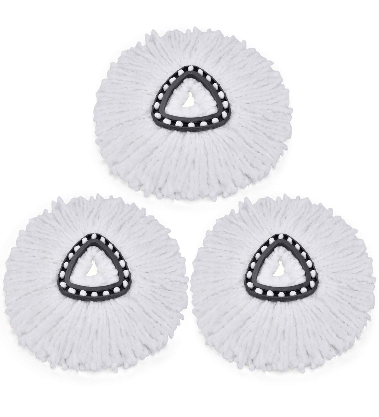 Gulongome 3 Pack Replacement Spin Mop Head Refills - Microfiber Easy Cleaning - Buy Online on SooperMarket.com