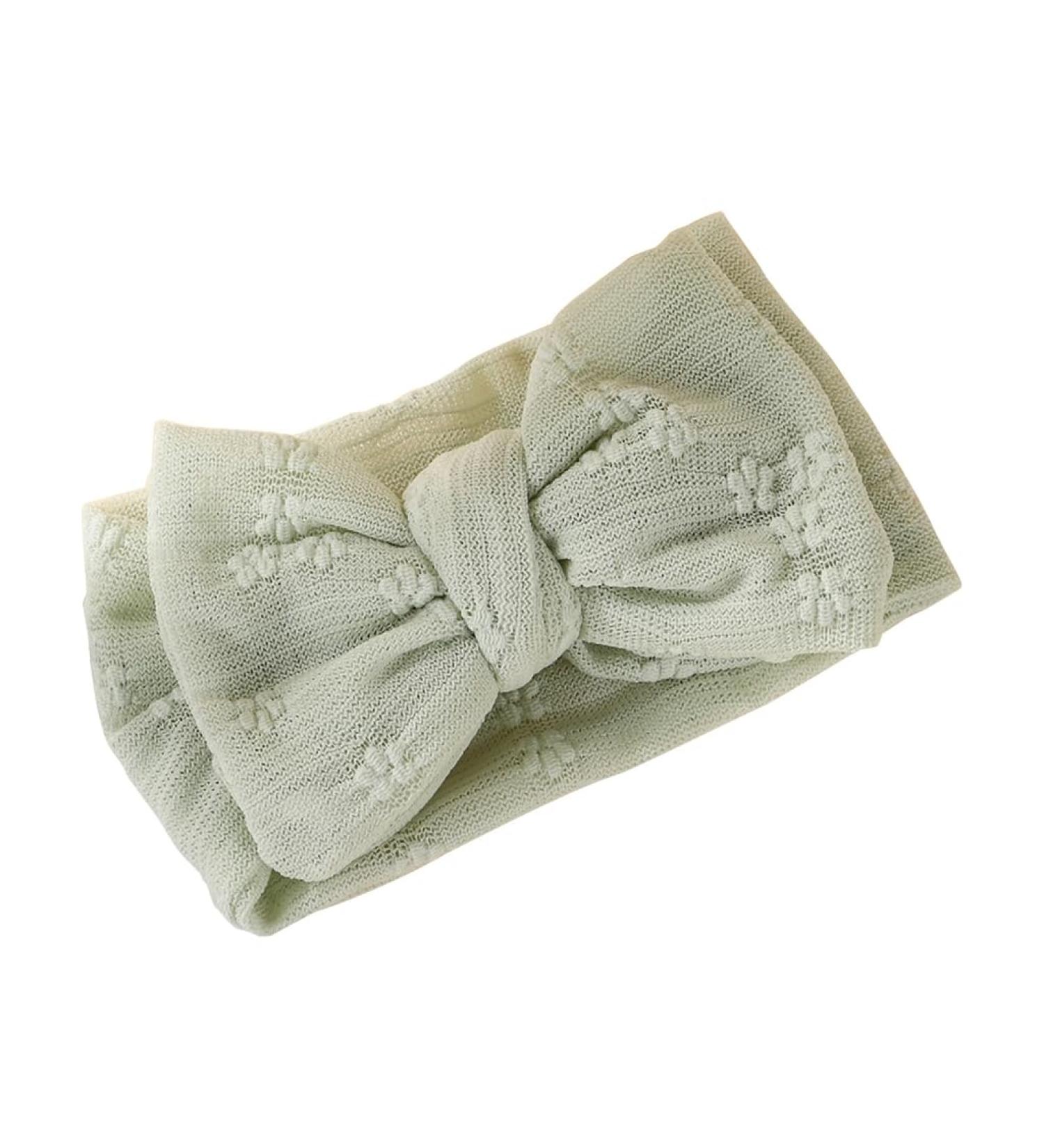JSGHGDF Double Layer Butterfly Knot Headband for Baby Girls Lace Mesh Hair Ribbon Headwear with Delicate Lace Detailing Mint Green - Buy Online on SooperMarket.com