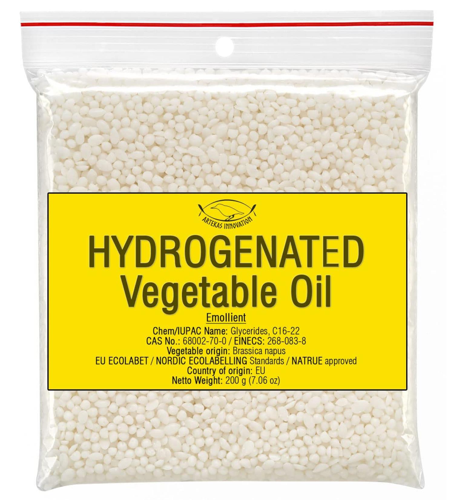 Hydrogenated Vegetable Oil 7.06oz | Cosmetic Wax for DIY | Emollient & Stabilization Agent for Craft Projects - Buy Online on SooperMarket.com