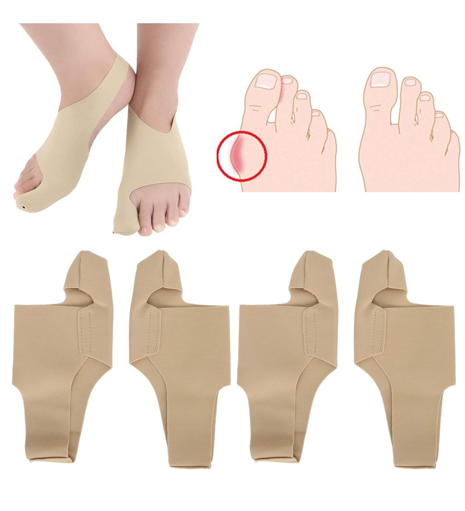 Bunion Valgus Corrector Set for Men and Women - 2 Pairs, Adjustable Protection Cover - Size S (35-39) - Buy Online on SooperMarket.com