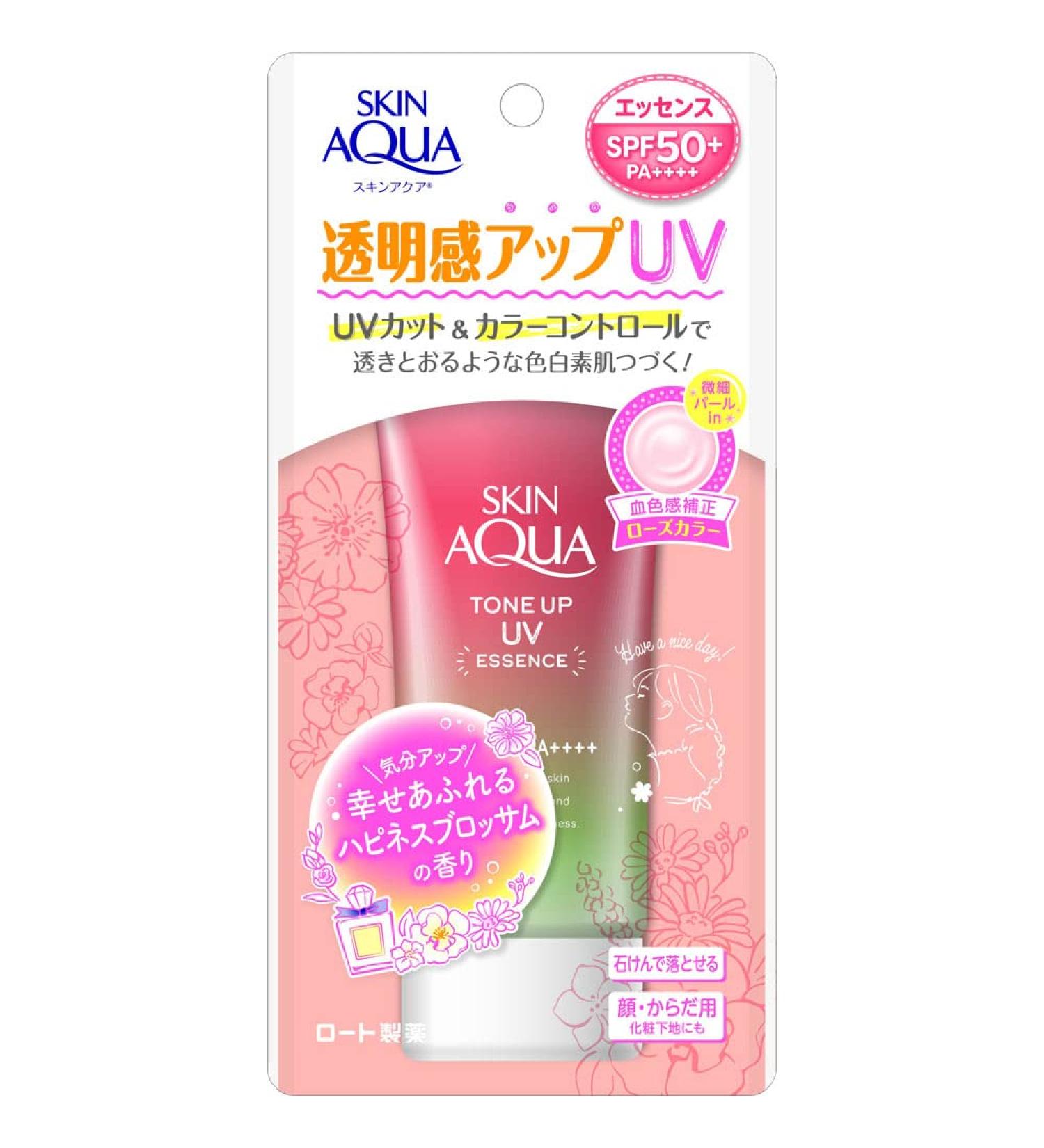 Skin Aqua Tone Up UV Essence SPF50+ PA++++ 80g - Happiness Aura Protection - Buy Online on SooperMarket.com