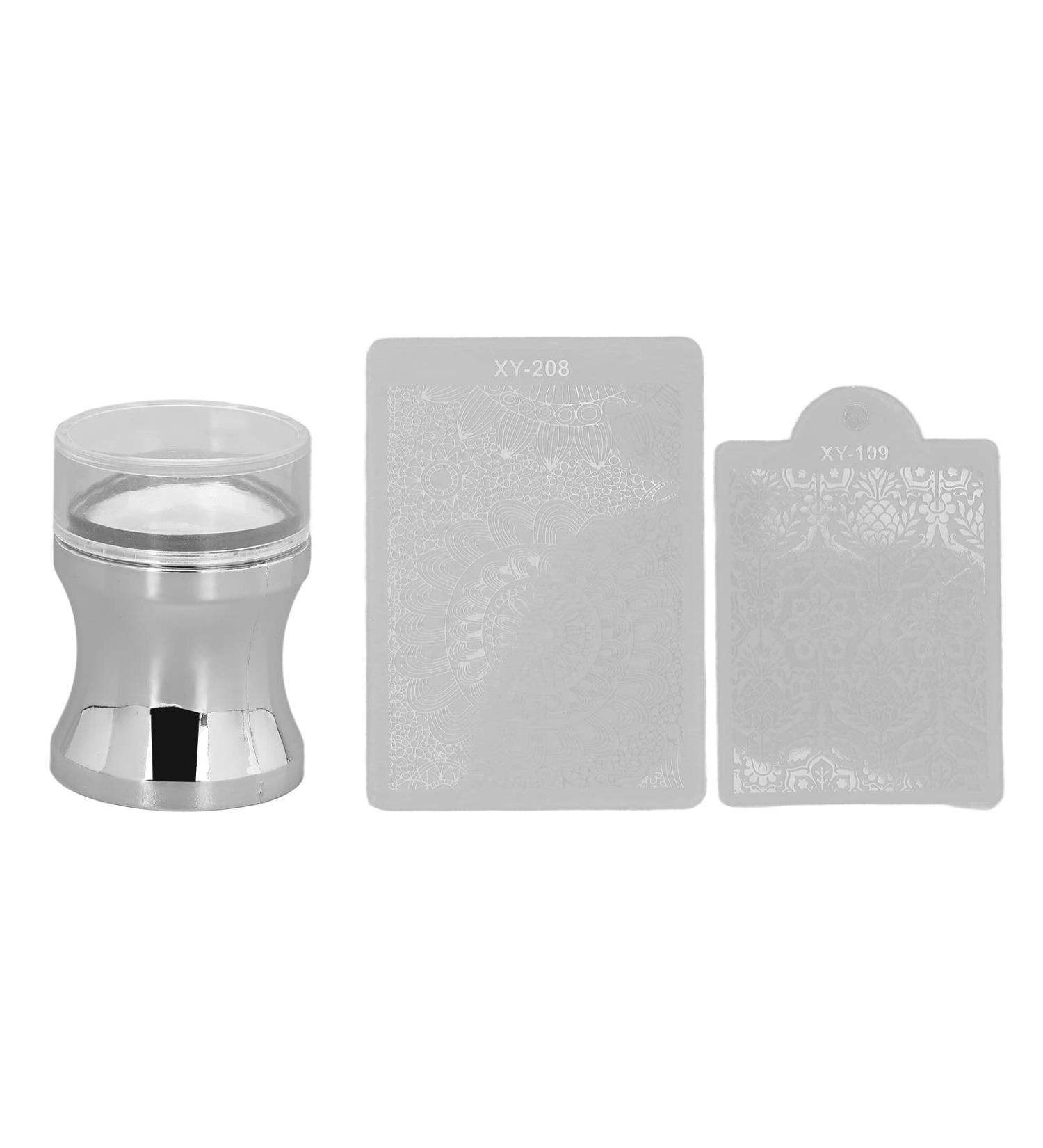 Buy Nail Art Stamp Transparent Silicone Manicure Tool Kit for Perfect Nails | International Shipping Available - Buy Online on SooperMarket.com