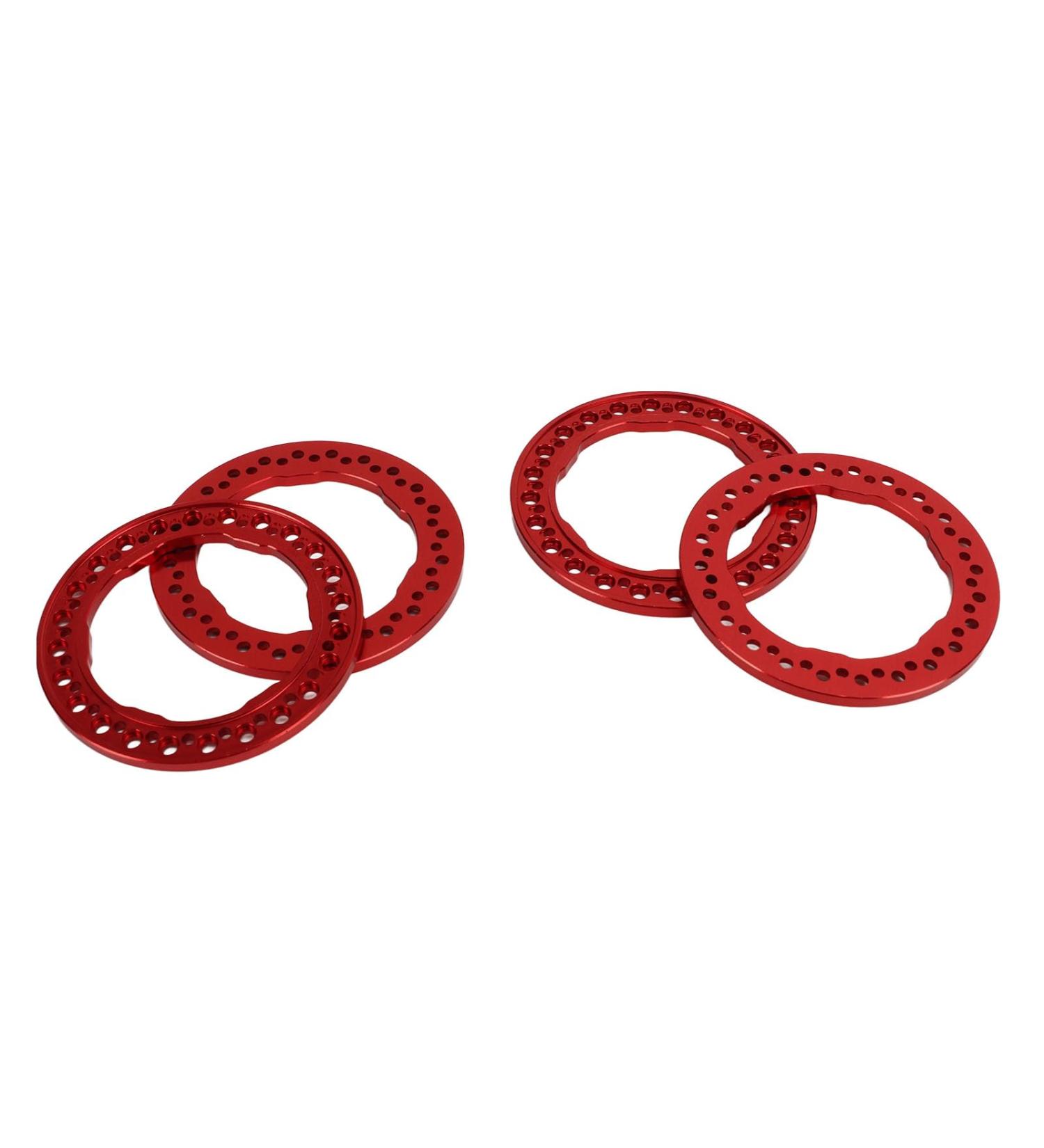 Alomejor 1.9 Aluminum Alloy Beadlock Rings - 4 Piece Red Replacement for Easy Installation & Repair - Buy Online on SooperMarket.com