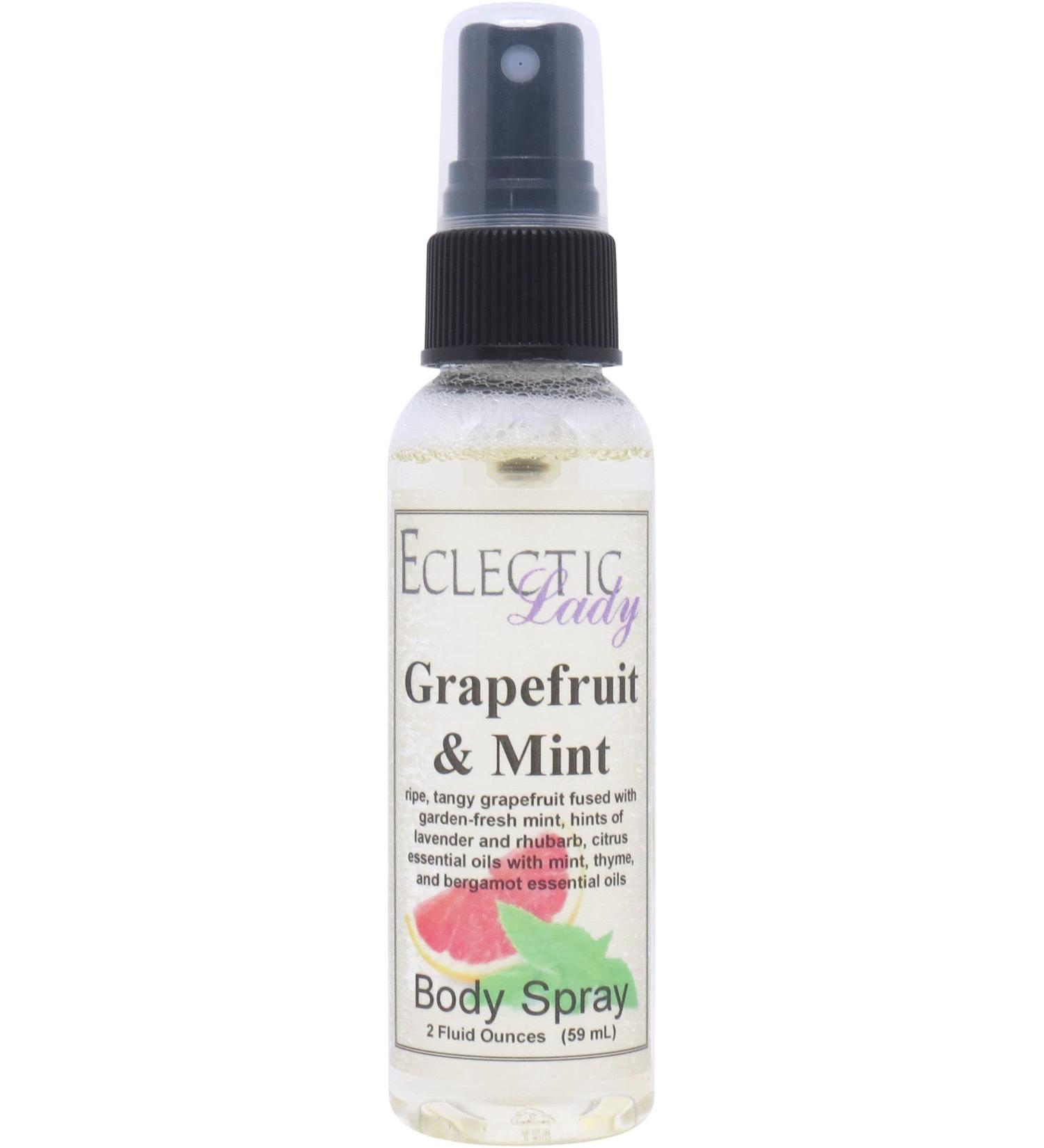 Grapefruit and Mint Body Spray 2 ounces Body Mist for Women with Clean Light & Gentle Fragrance Long Lasting Perfume with Comforting Scent for Men & Women Cologne with Soft Subtle Aroma For 2 Fluid Ounces - Buy Online on SooperMarket.com