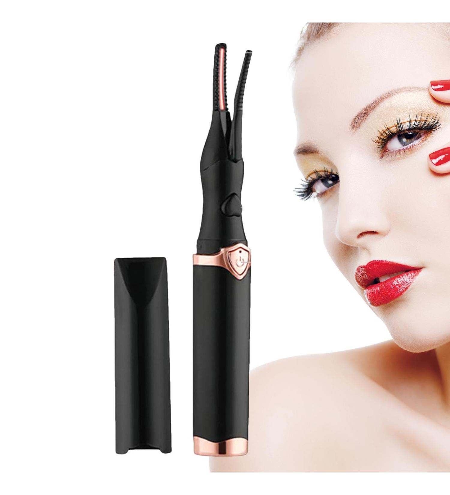 Heated Eyelash Curler - Rapid Heated Eyelash Curlers | Portable Heated Lash Curler with Temperature Control Function for Hurtless Quick Natural Curling Long Lasting Eye Lashes - Buy Online on SooperMarket.com