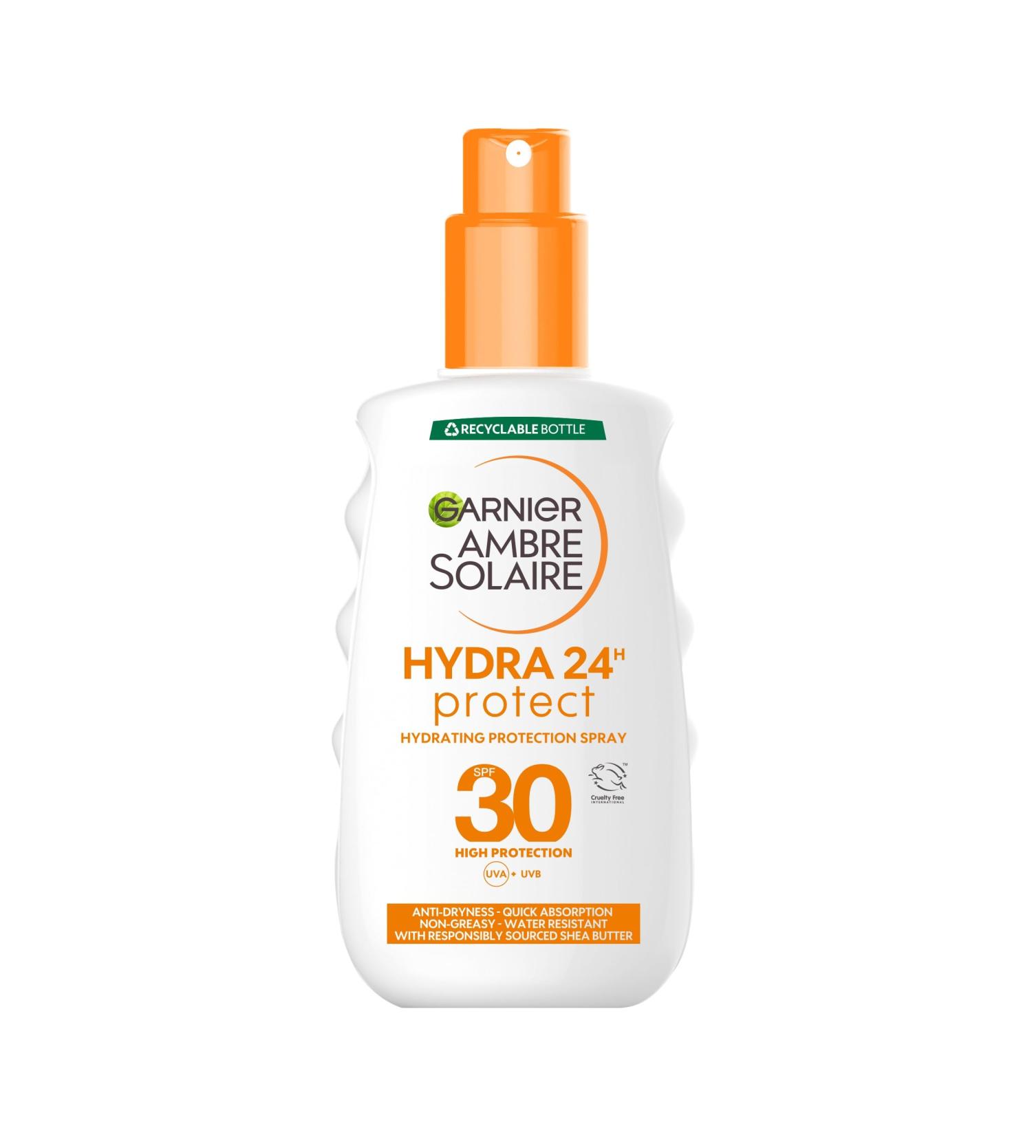 Garnier Ambre Solaire Ultra-Hydrating Sun Cream Spray SPF30 200ml - Buy Online on SooperMarket.com