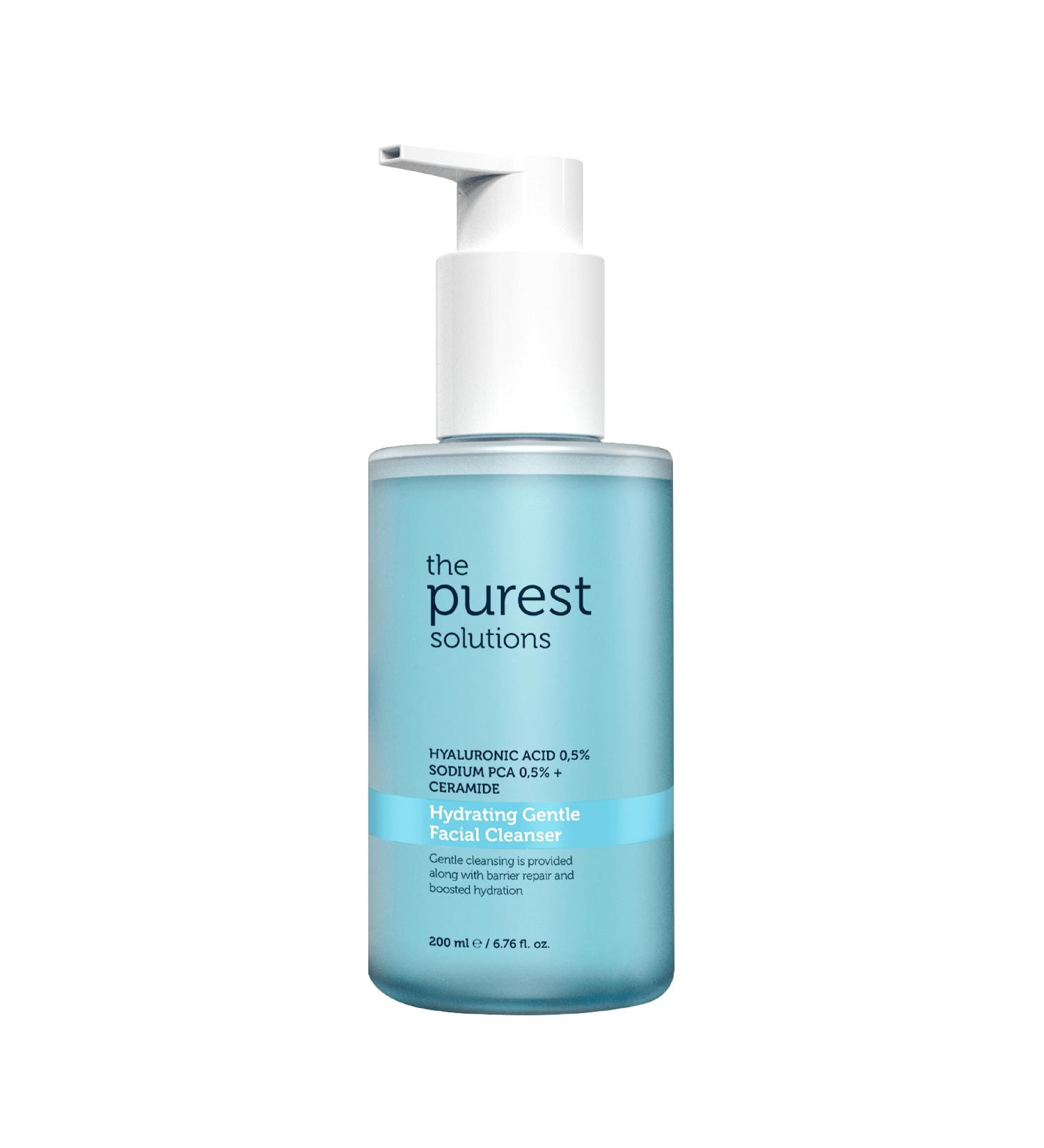 Purest Solutions Hydrating Gentle Facial Cleanser - 0.5% Hyaluronic Acid Exfoliating Salicylic Acid Vegan & Cruelty-Free for All Skin Types - 6.76 fl. oz - Buy Online on SooperMarket.com