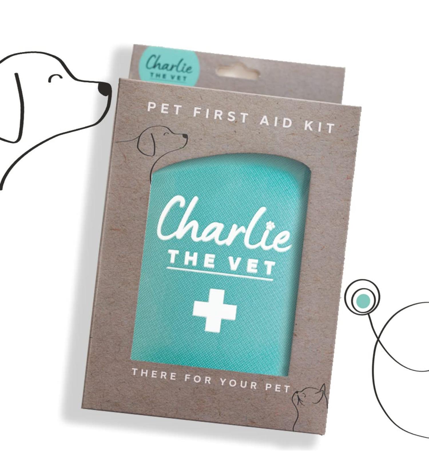 Vet Approved Dog First Aid Kit - Premium Supplies for Emergencies: Thermometer, Bandages, Nail Clippers, Tick Removers & More - Buy Online on SooperMarket.com