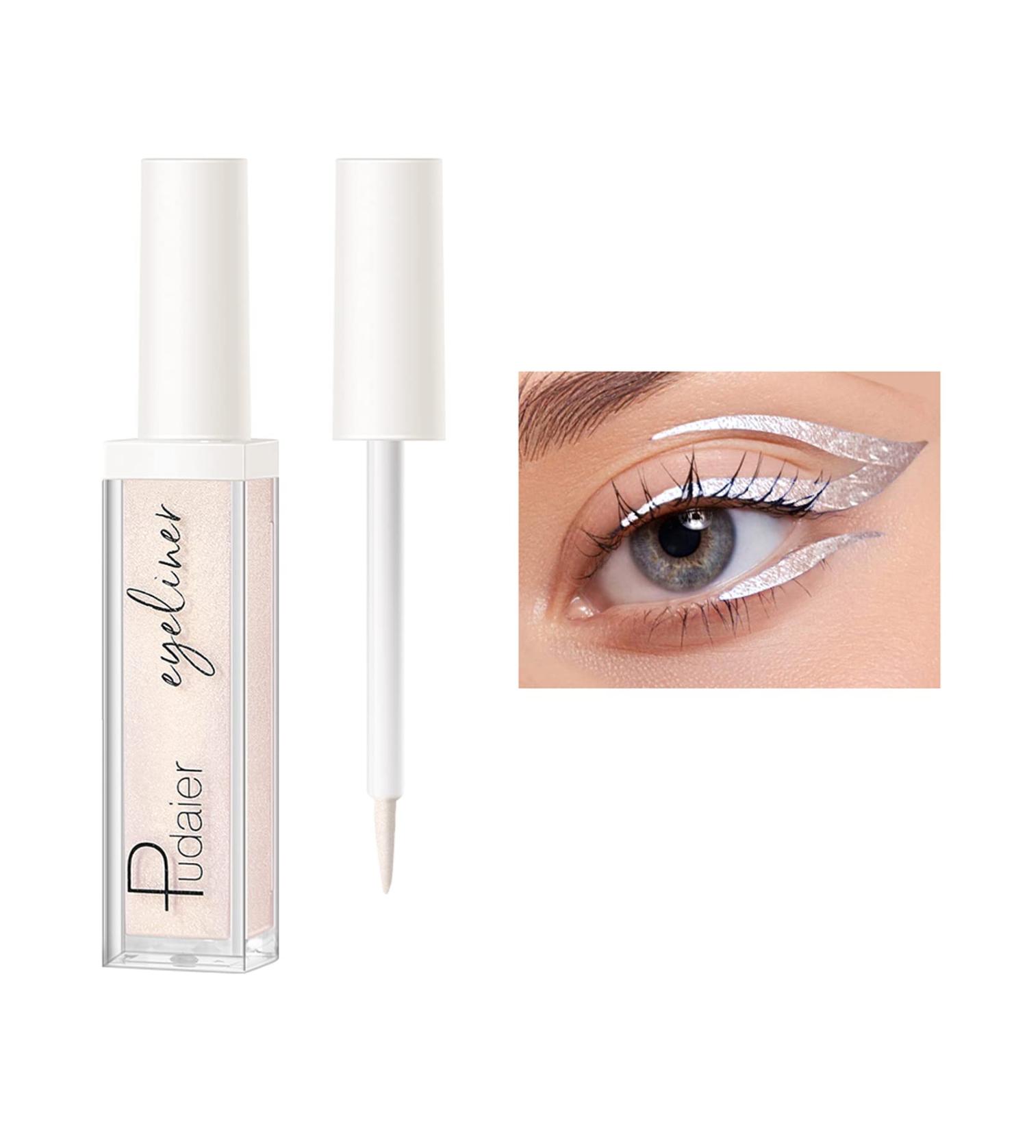 ZUK Glitter Liquid Eyeliner - Quick-Drying, Waterproof & Smudge Proof - Rich Pigment, Long Lasting - Colourful Eyeliner - 0.11 Fl Oz - Buy Online on SooperMarket.com