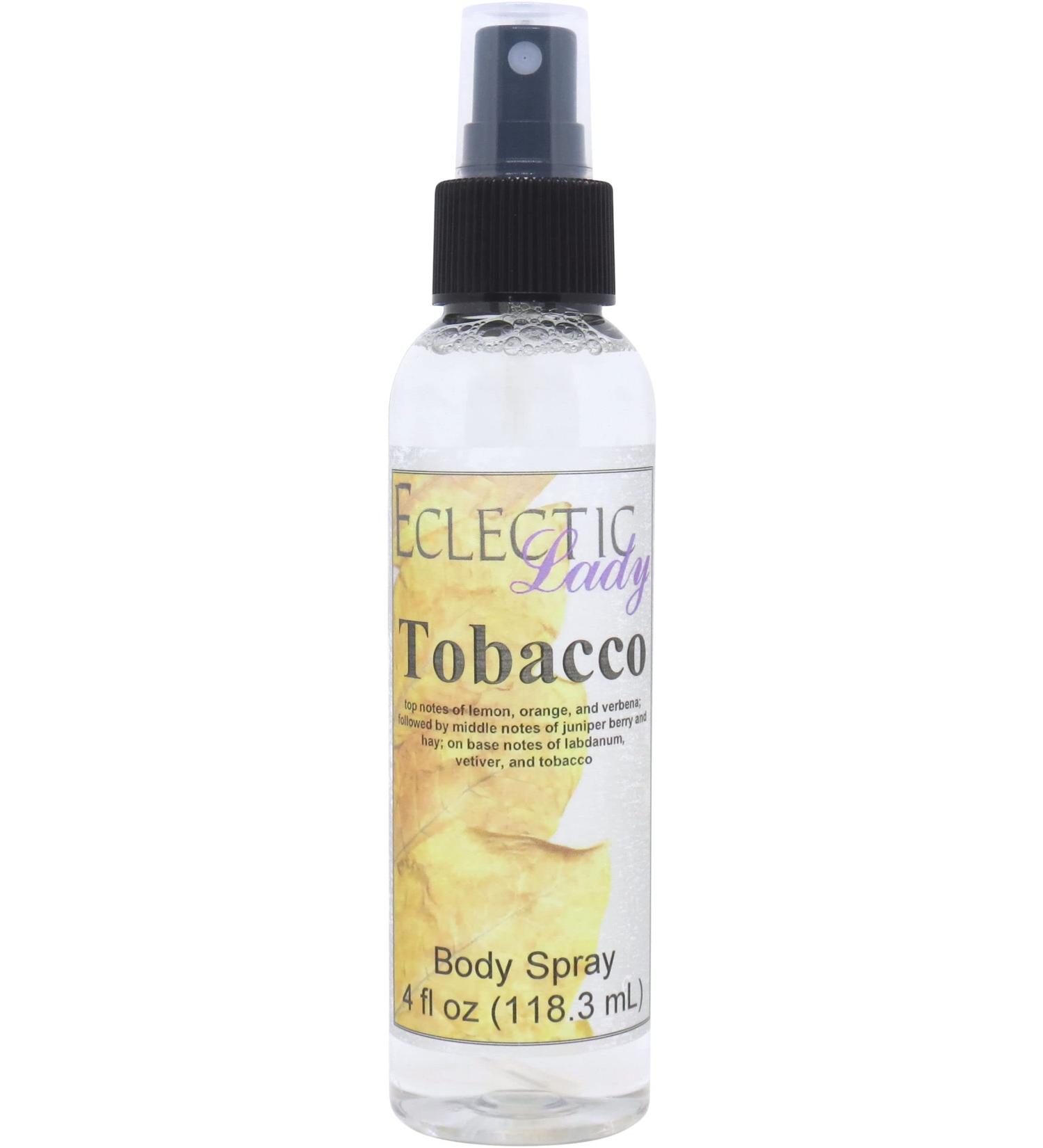 Tobacco Body Spray 4 ounces Body Mist for Women with Clean Light & Gentle Fragrance Long Lasting Perfume with Comforting Scent for Men & Women Cologne with Soft Subtle Aroma For Daily Use 4 Fluid Ounces - Buy Online on SooperMarket.com