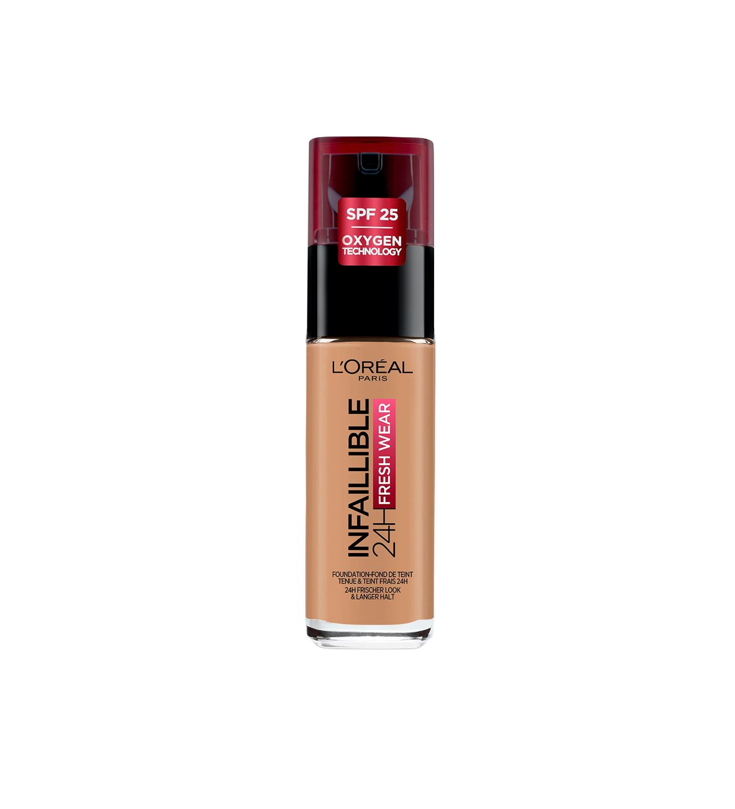 L'Oreal Paris Infallible 24hr Freshwear Liquid Foundation 290 Golden Amber 30ml - Pack of 1 - Buy Online on SooperMarket.com