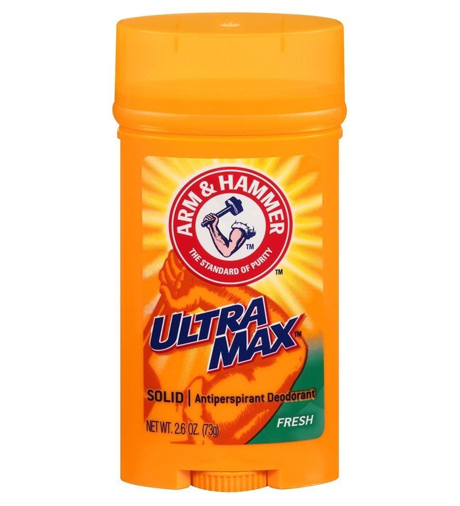 Arm & Hammer Deodorant 2.6 Ounce Solid Ultra Max Fresh (Wide) (76ml) (6 Pack) - Buy Online on SooperMarket.com