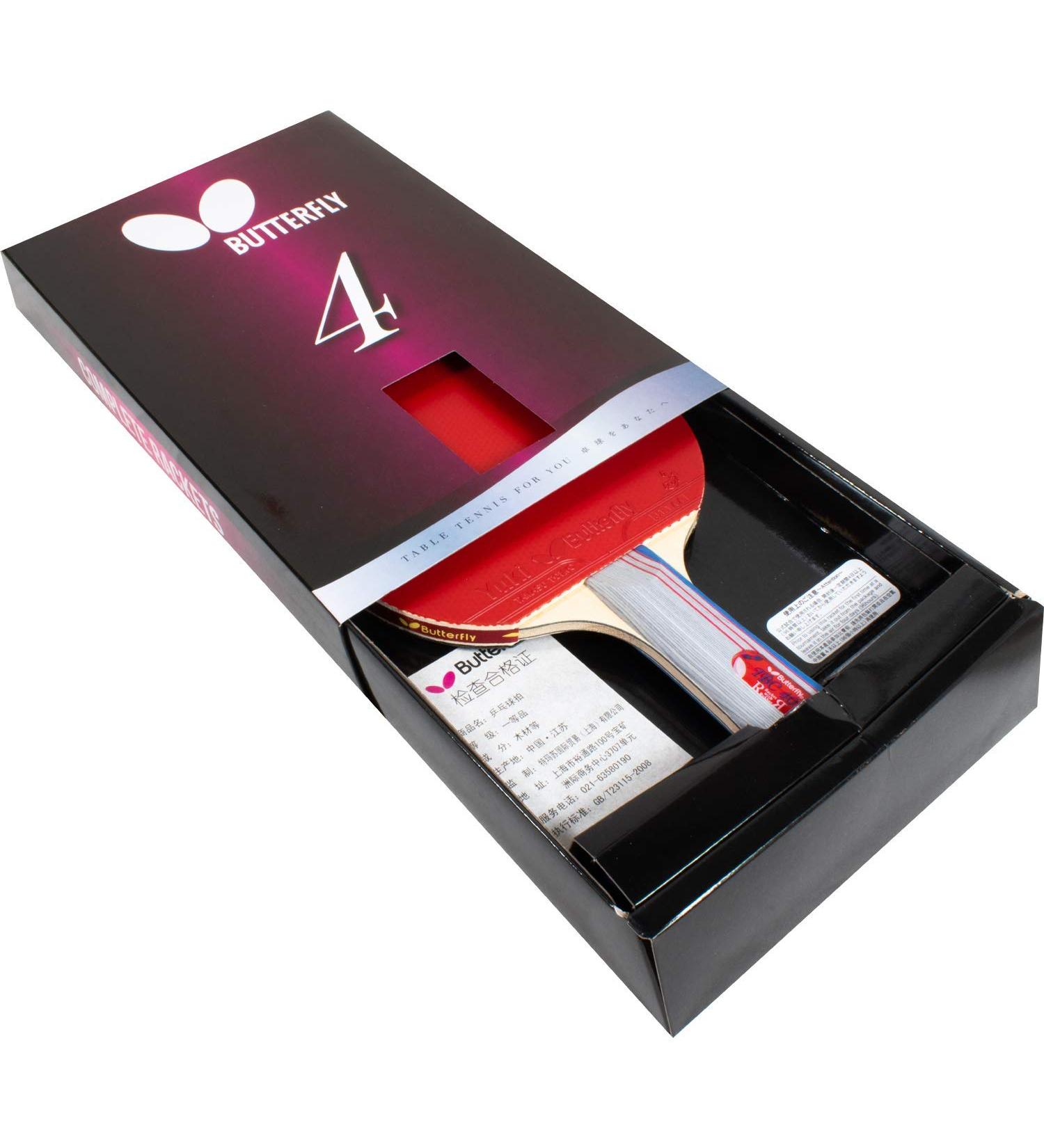 ITTF Approved Butterfly 401 Table Tennis Racket Set with Case - 1 Paddle, 1 Paddle Case - Gift Box - Multi Color - Buy Online on SooperMarket.com