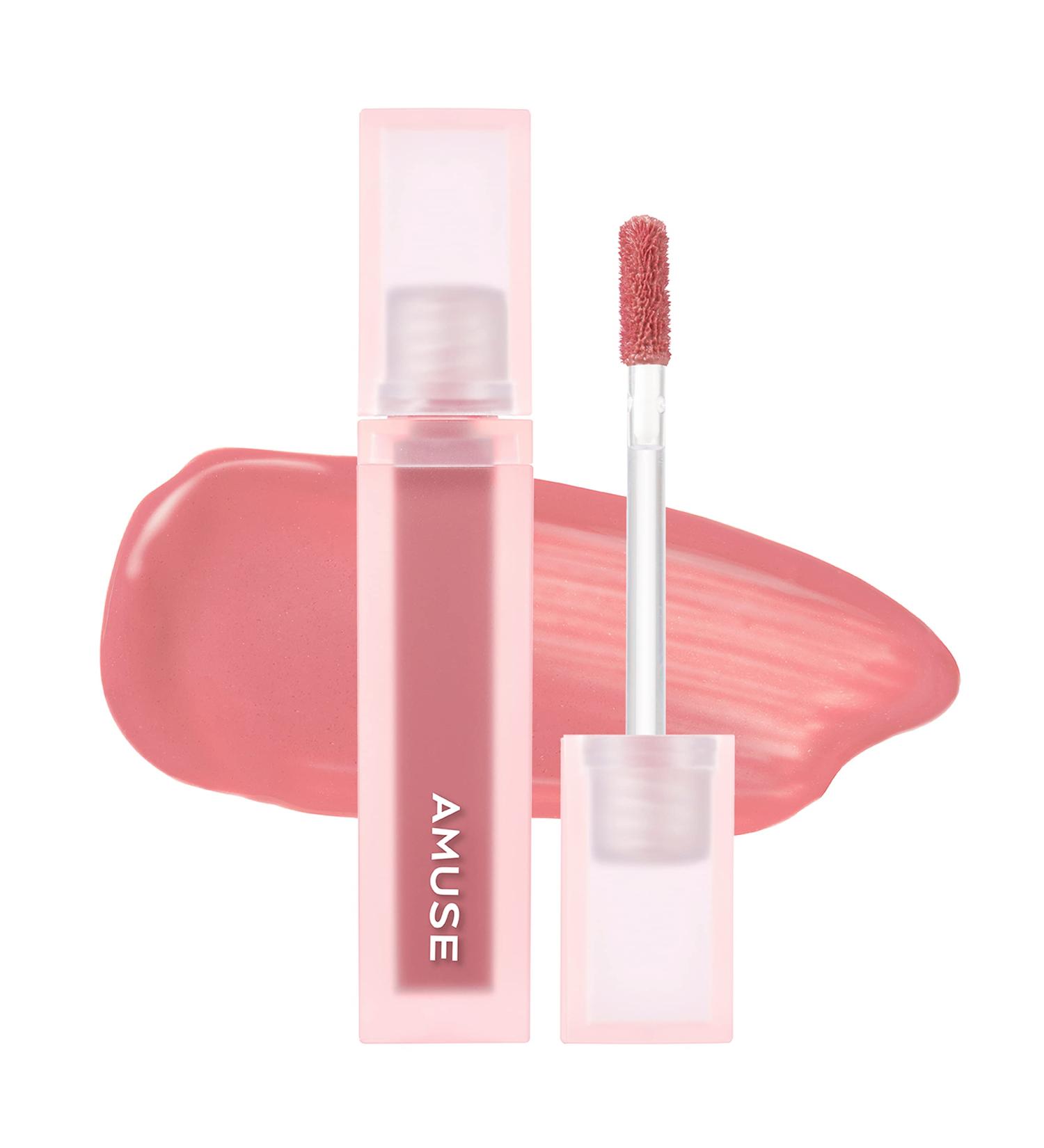 AMUSE DEW VELVET Korean Vegan Lipstick Tint - Genuine Makeup for Glossy Velvet Finish (10 ROSE BOKSOONGA) - Buy Online on SooperMarket.com