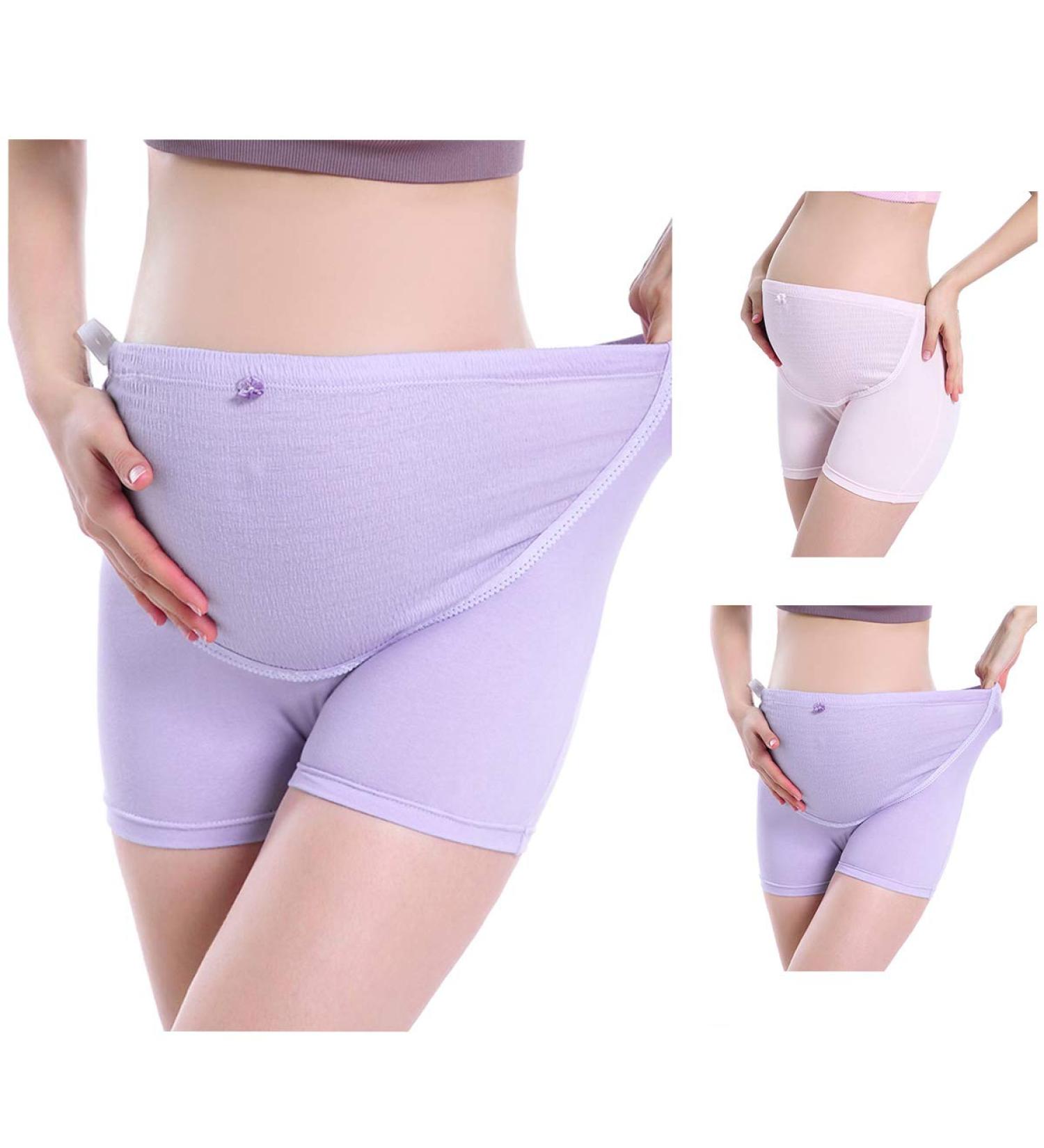 FEOYA Maternity Safety Shorts 2pcs - High Elastic Cotton Knickers L (110-132 lb) - Buy Online on SooperMarket.com