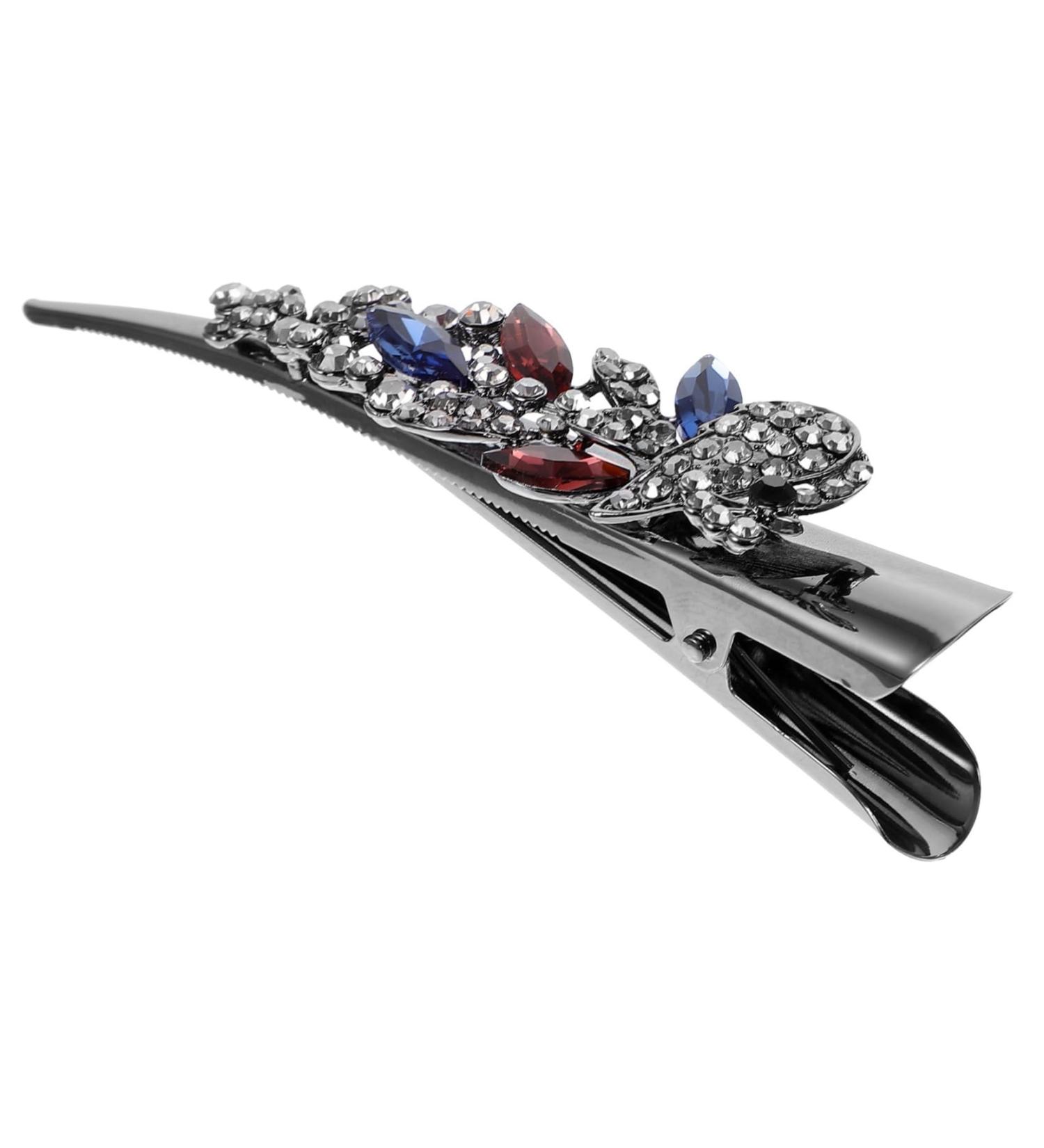 minkissy clips Metal rhinestone hair barrette crocodile skin alligator hair clip Miss - Buy Online on SooperMarket.com