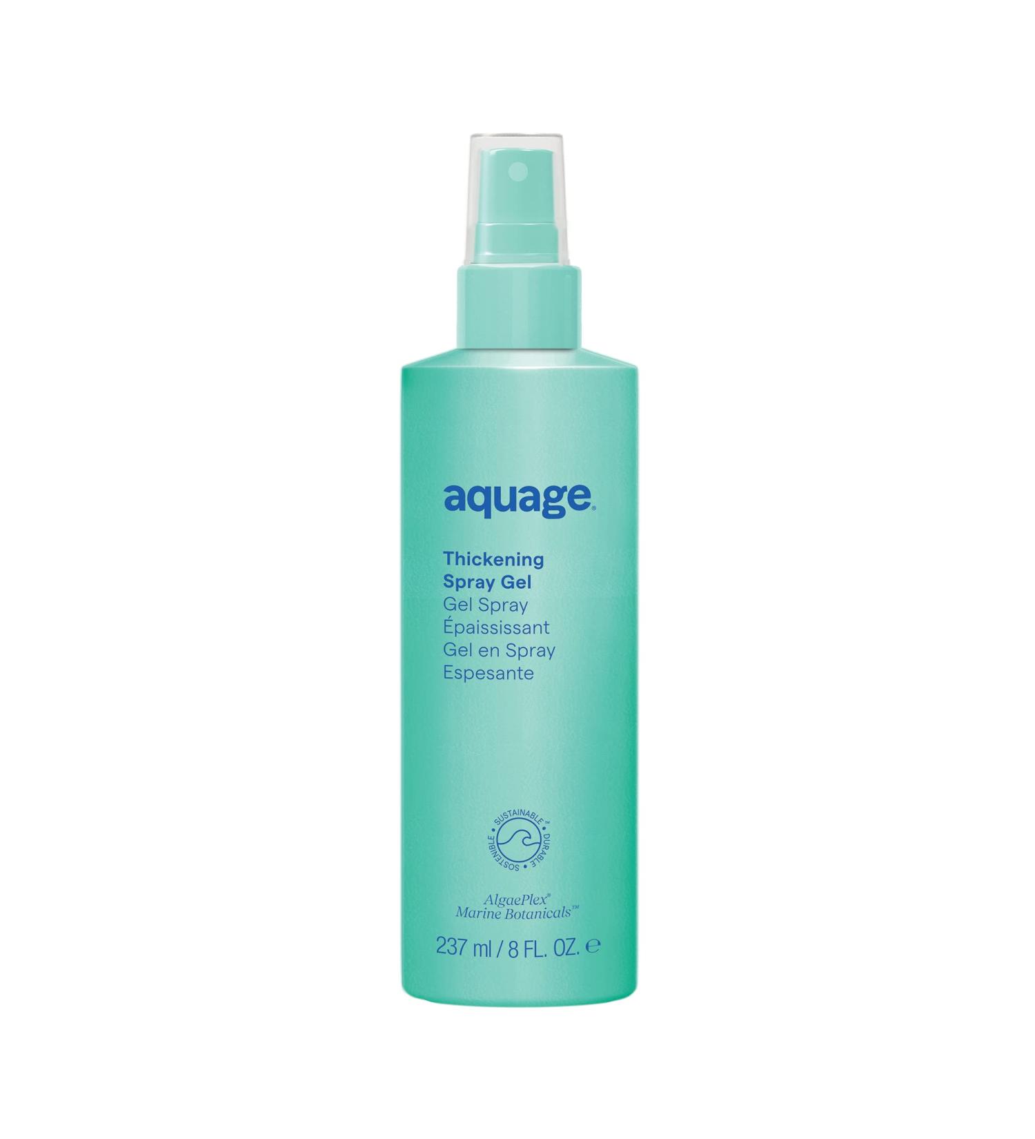 Aquage Thickening Spraygel Firm-Hold Styling Spray with Ultraflex Polymer Technology Thickens & Strengthens Fine Thin Hair That Lacks Body & Vitality Floral - Consciously Crafted 8 Fl Oz (Pack of 1) - Buy Online on SooperMarket.com