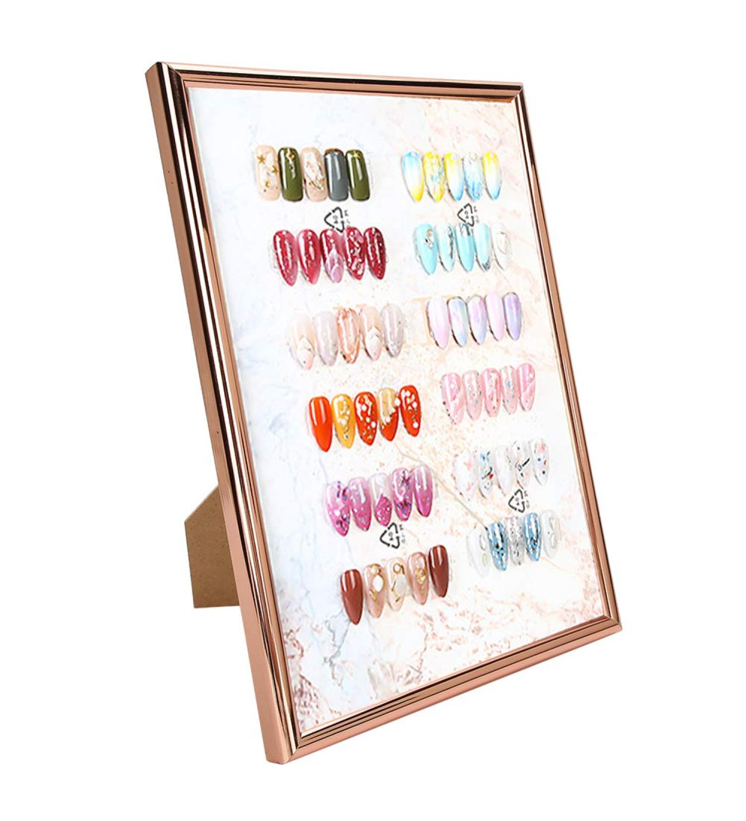 Nail Art Showing Holder Acrylic Nail Art Display Holder Nail Art Color Chart Display Board Stand Nail Tip Gel Polish Color Display Card Frame - Buy Online on SooperMarket.com