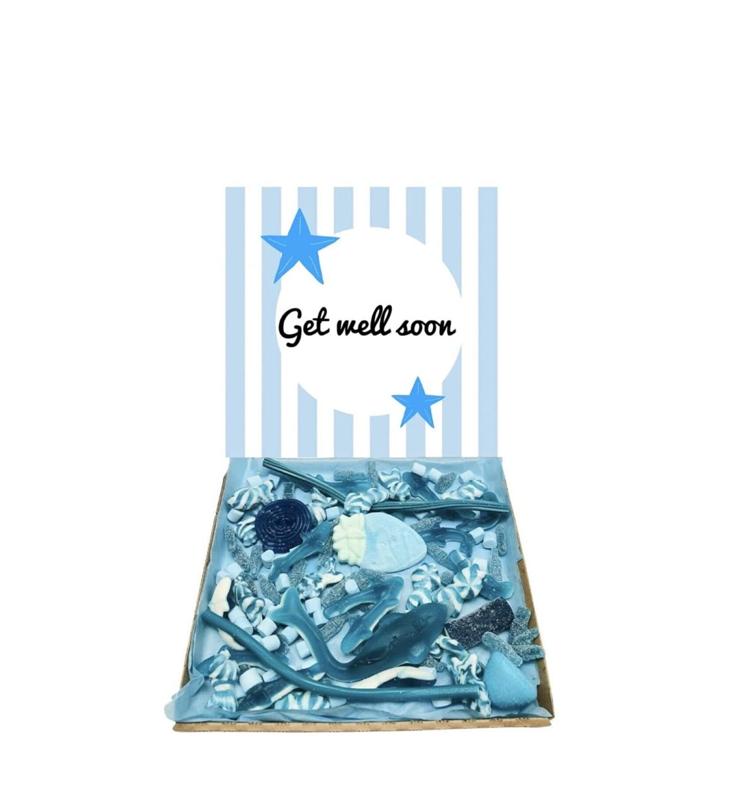 Get Well Gift Pick n Mix 300 G Blue Sweet Selection Box Hamper - Buy Online on SooperMarket.com