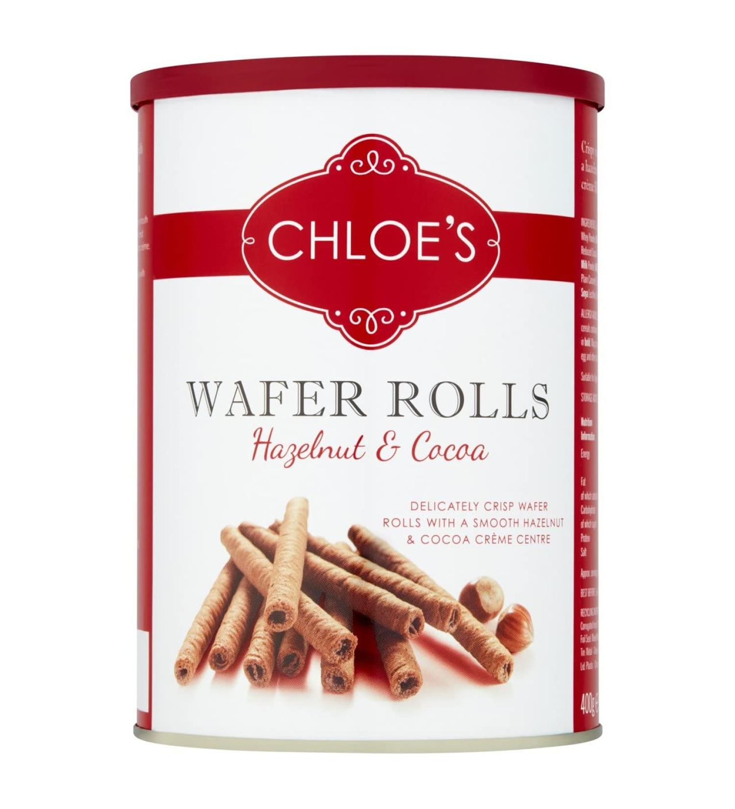 Chloe's Hazelnut & Cocoa Wafers 400g - Buy Online on SooperMarket.com