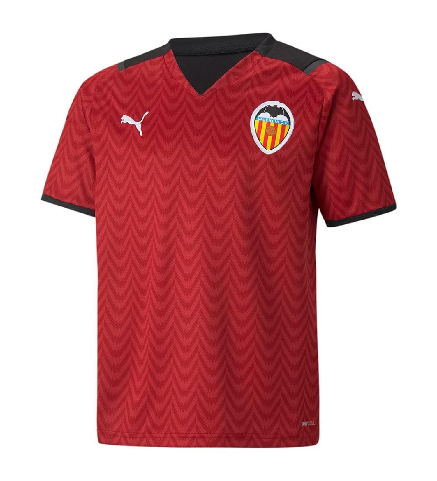 PUMA Unisex Valencia Season 2021/22 Jersey Away Jersey 176 Rio Red-puma Black