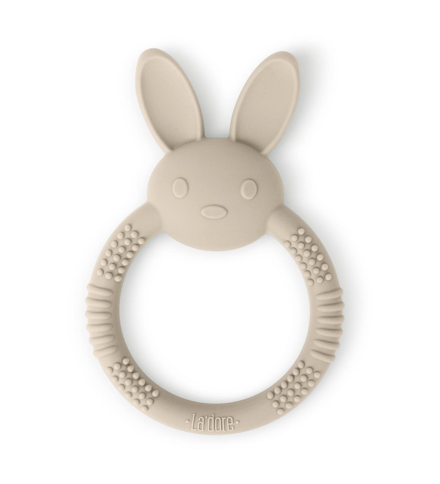 La'dore Baby Teething Toy - Soft Food-Grade Silicone Teether for Babies - Cute Bunny Shape - Easy to Clean - Infant Teething Ring - Buy Online on SooperMarket.com