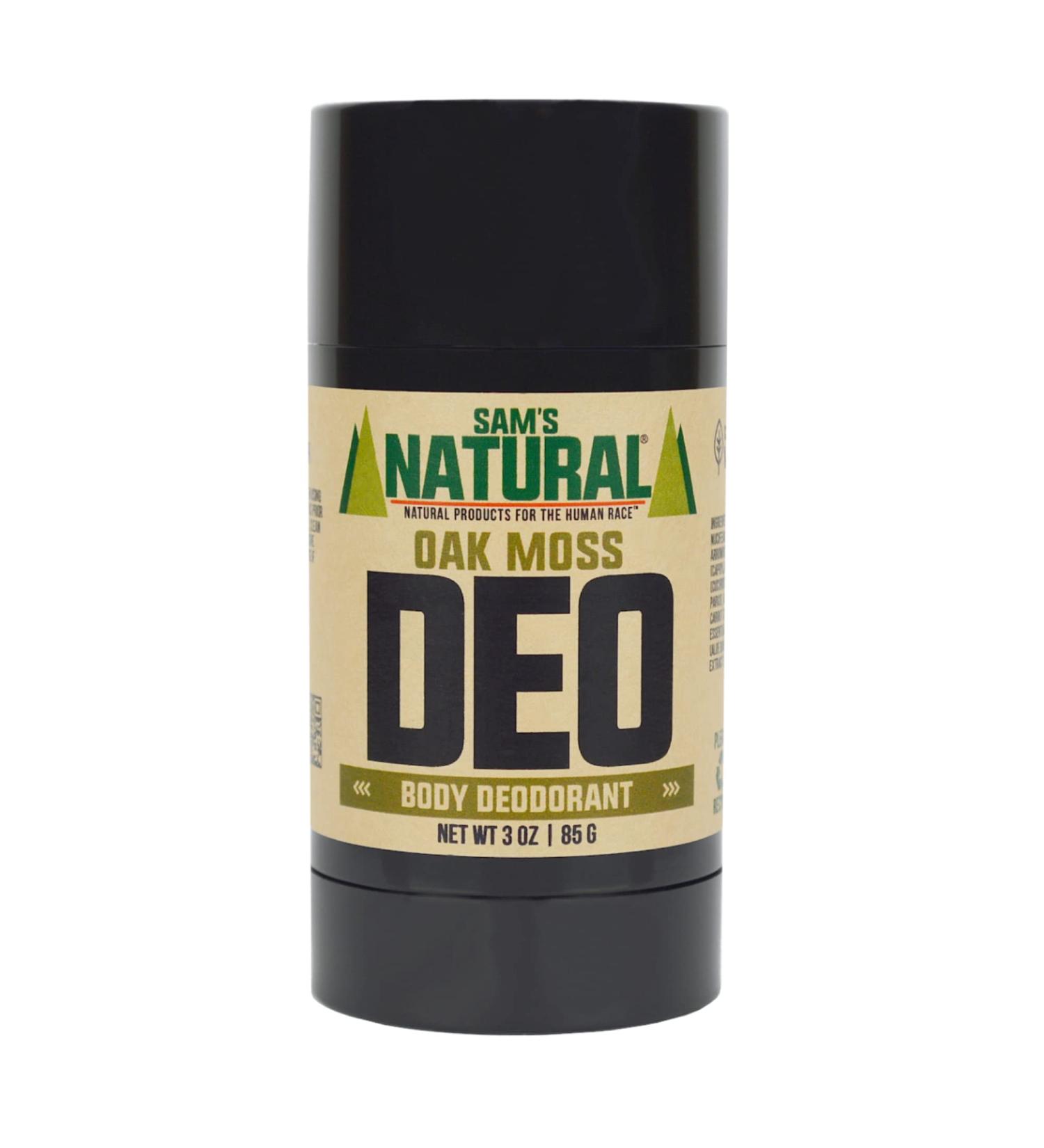 Sam s Natural Deodorant - Oak Moss - Aluminum Free DEO - No phthalates parabens sulfates or dyes - Made in New Hampshire - For Men Women Unisex - Vegan Cruelty Free - 3 oz - Buy Online on SooperMarket.com