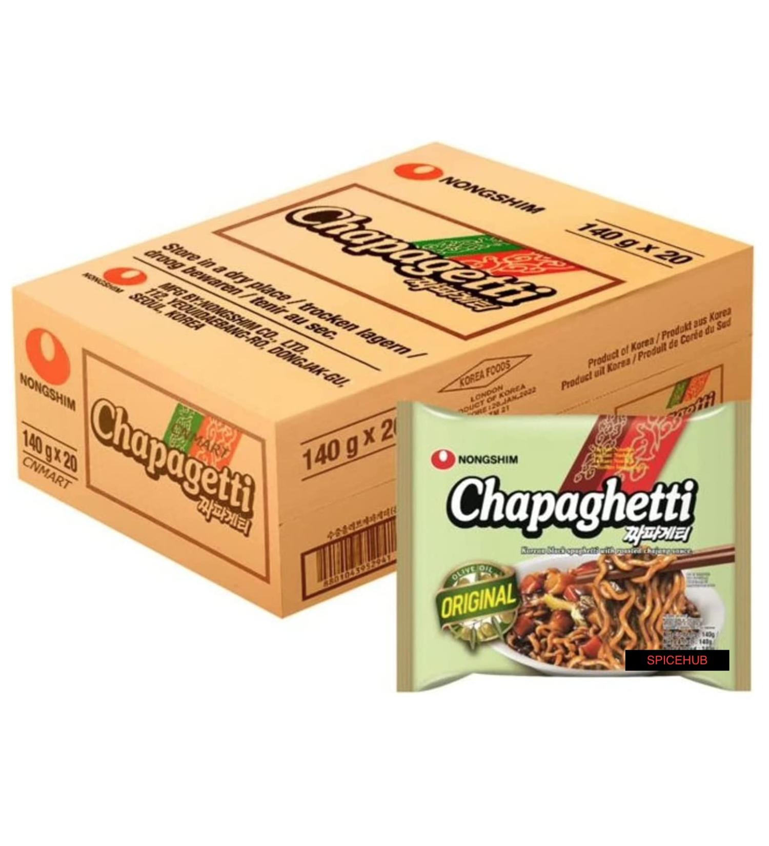 NongShim Instant Chajangmyun Noodles 140 g Pack of 20 BY SPICEHUB - Buy Online on SooperMarket.com