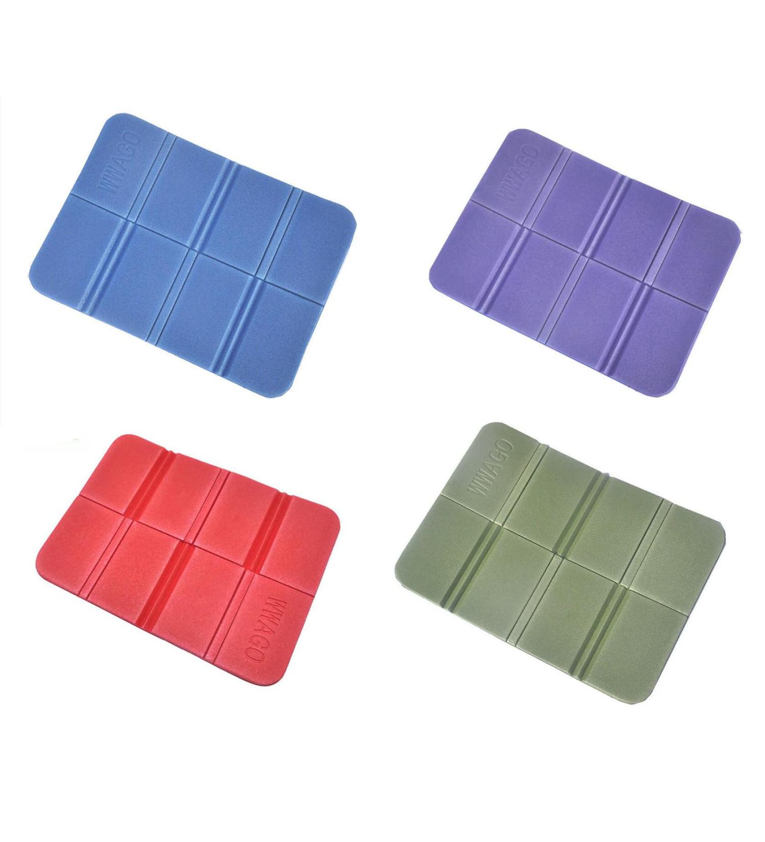 4-Pack Waterproof Foldable Foam Pads + 4 Storage Bags for Outdoor Activities - Buy Online on SooperMarket.com
