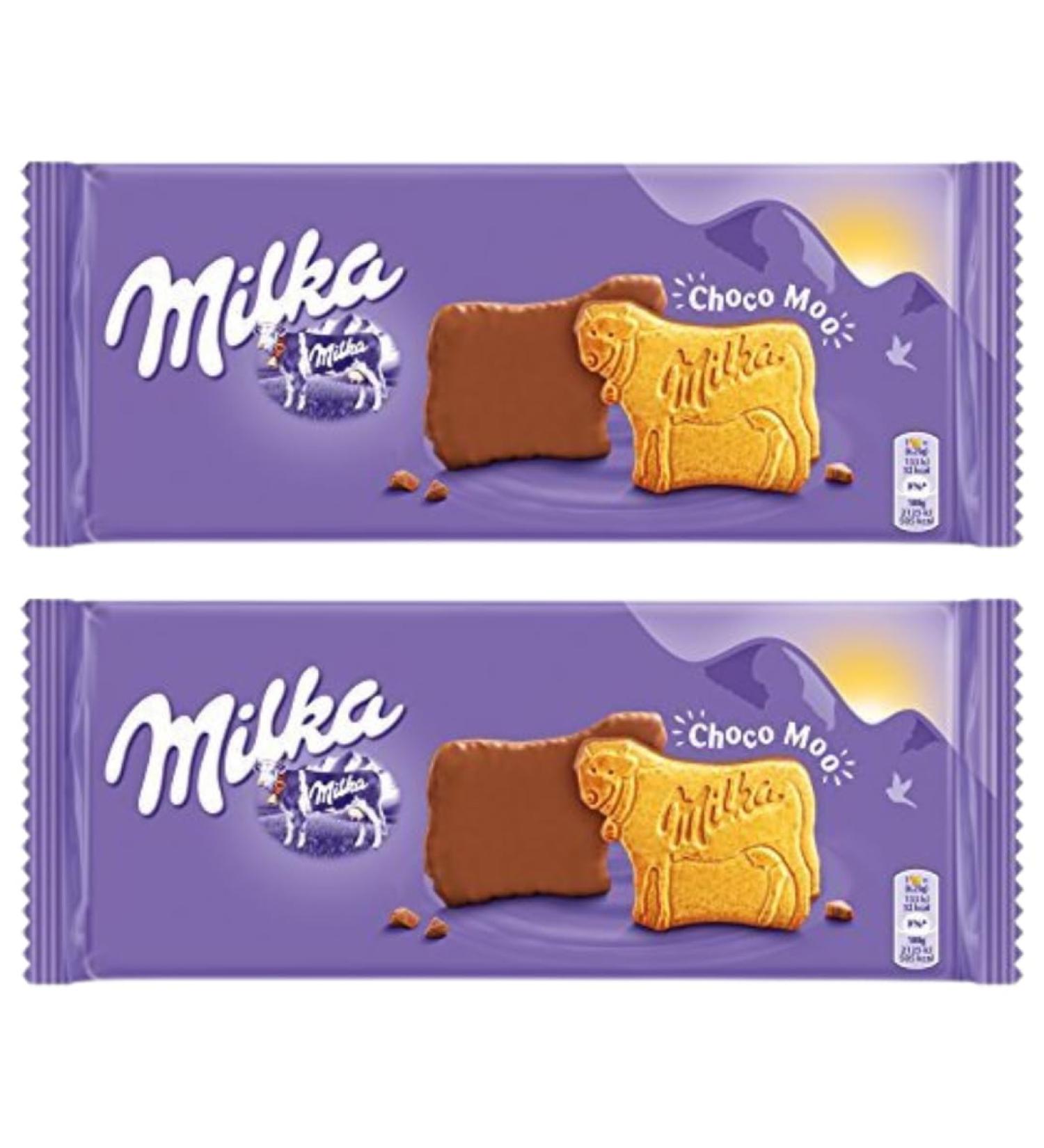 Chocolate Biscuits Bundle With Milka Choco Moo Chocolate Biscuits 200g (2 Pack)