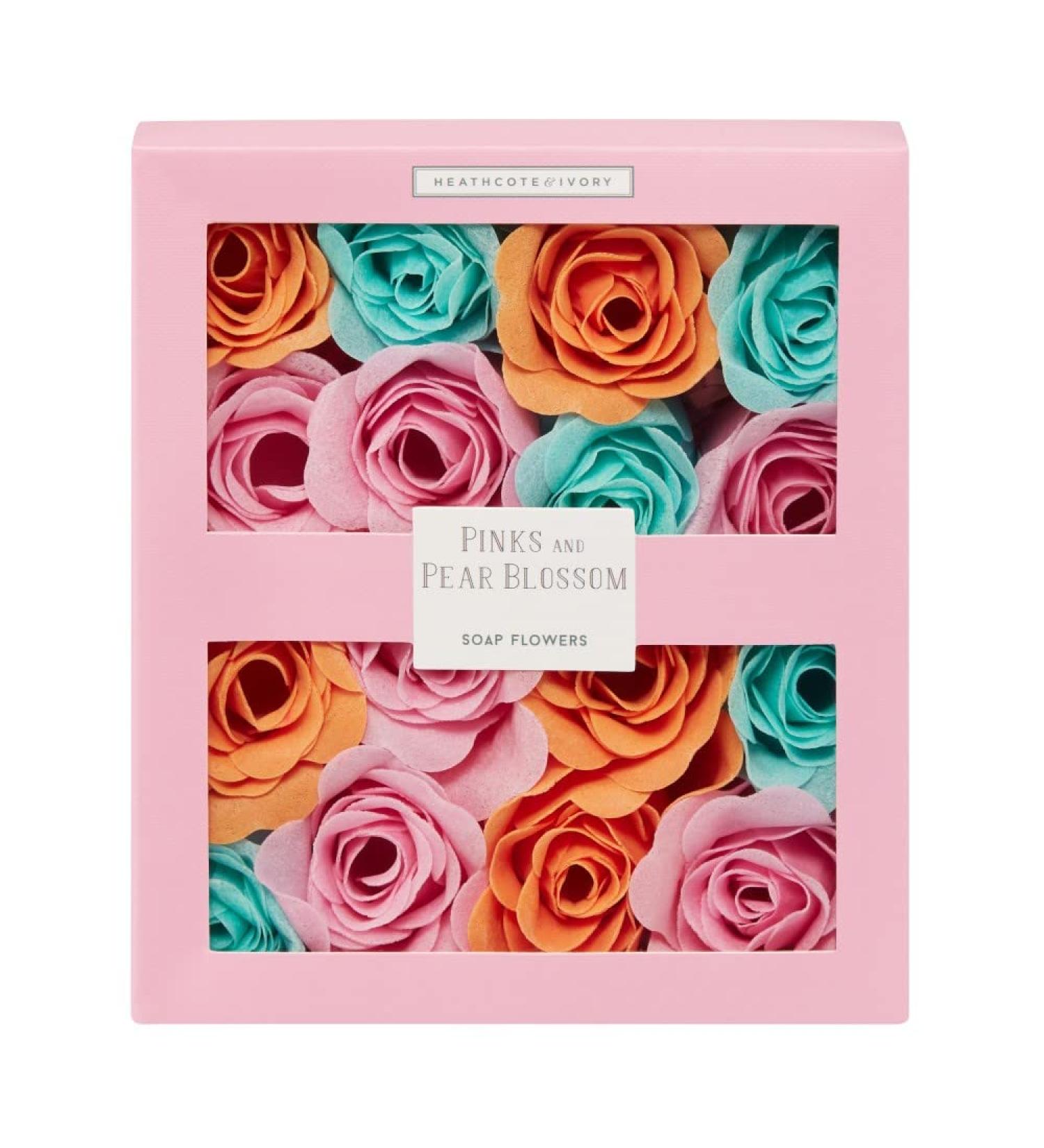 Heathcote & Ivory Florals Pinks and Pear Blossom Bathing Flowers - Gift Box Set - Buy Online on SooperMarket.com