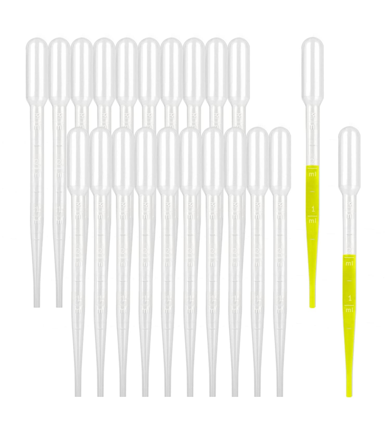 Moveland 200PCS 3ml Disposable Plastic Transfer Pipettes- Calibrated Dropper for Science Lab & DIY Art - Buy Online on SooperMarket.com