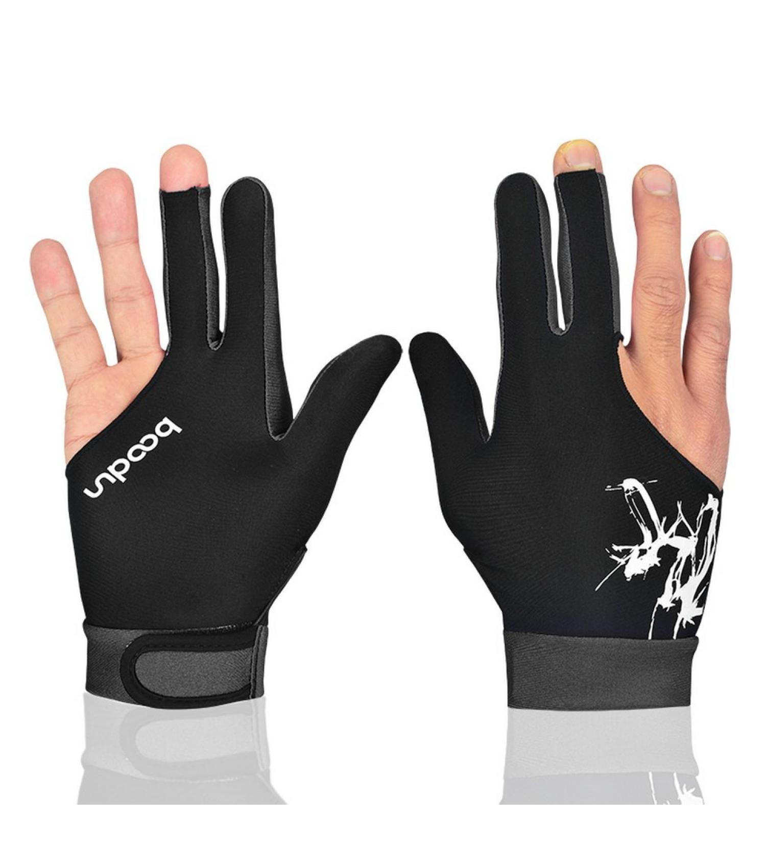 Anser M050912 Elastic 3-Finger Billiard Gloves for Cue Sports - Gray M (1PCS) - Buy Online on SooperMarket.com