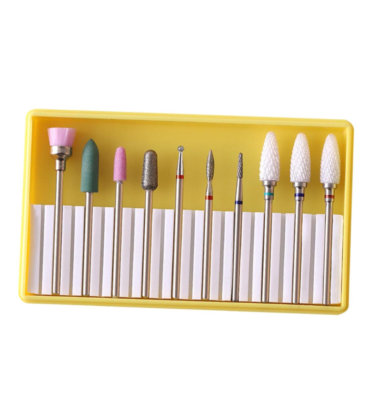 Mikinona 1 Set Nail Drill Bits Acrylic Nail Kit Manicure Sand Tool Manicure Drill Bits Diamond Nail Bit Kit De Pedicure Tools Gel Nail Kits Nails Drill Bits Manicure Pedicure Kit Nail Tools - Buy Online on SooperMarket.com