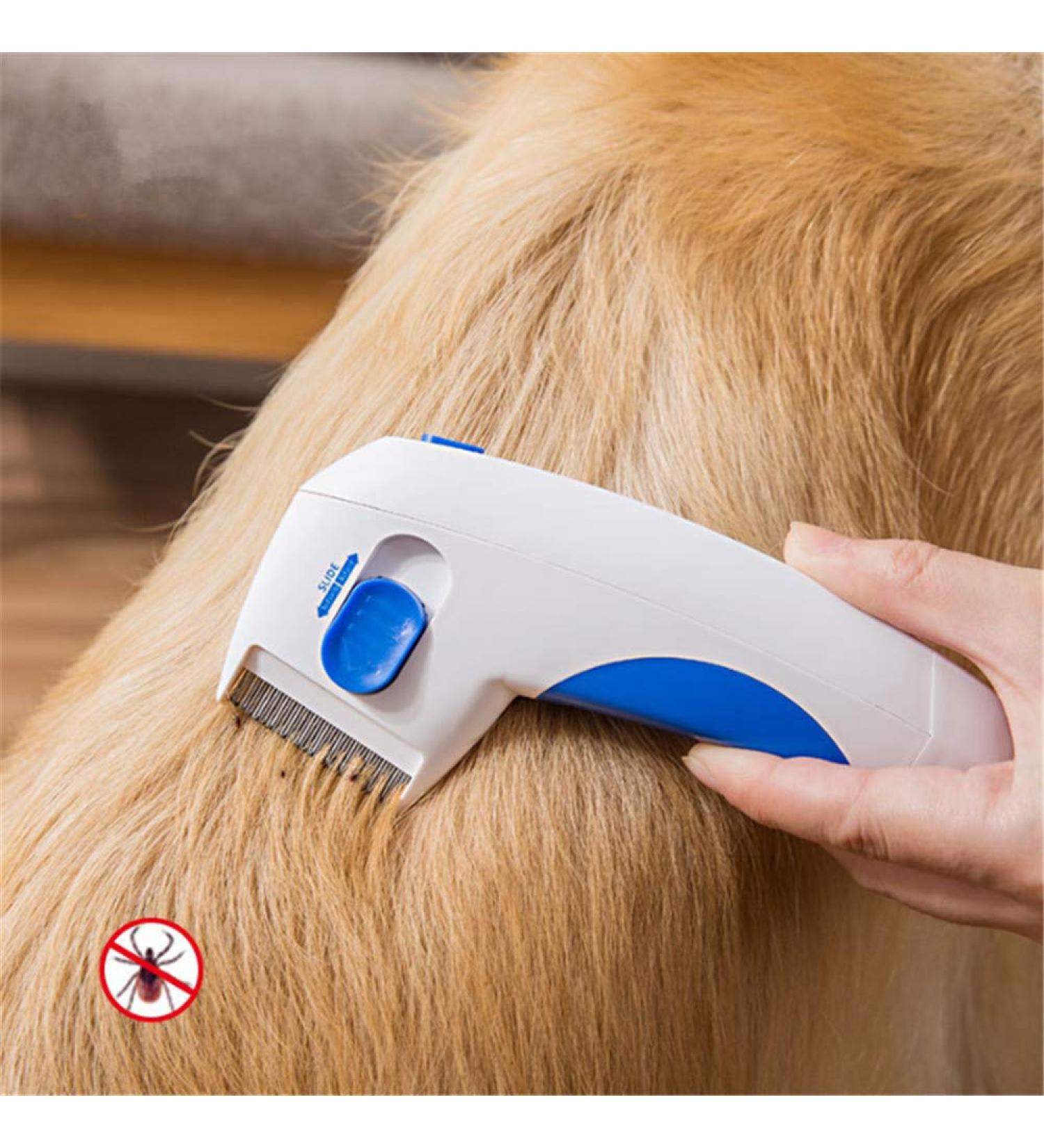 Enjoyfeel Pet Flea Comb Electric Brush Comb Head Lice Removal Pet Cleaning Capture Fleas Tool for Dogs Cats - Buy Online on SooperMarket.com