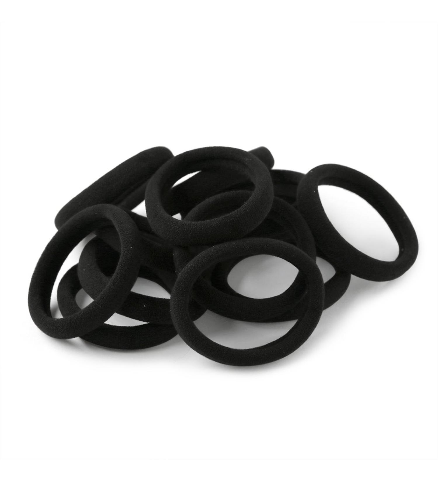 XIMA 60pcs Nylon Elastic Hair Ties Bands Rope No Crease Ponytail Holders - Black (HT007-20) - Buy Online on SooperMarket.com