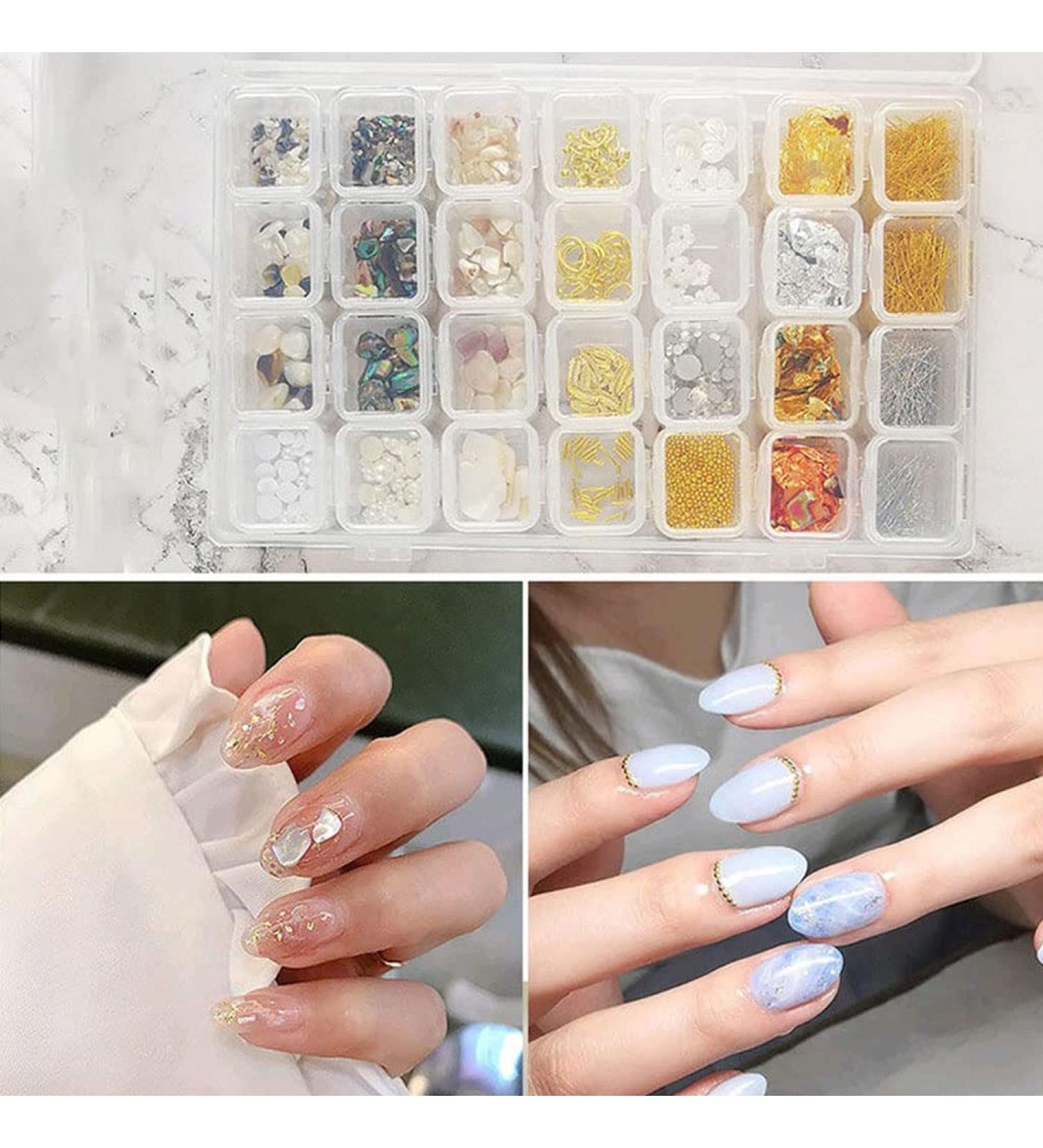 28-Grid Nail Nail Steel Beads Nail Art Cellphone for Case Ornament for Nail Art Decoration Jew 28-Grid Nail Nail Steel Beads Nail Art for Nail Art - Buy Online on SooperMarket.com