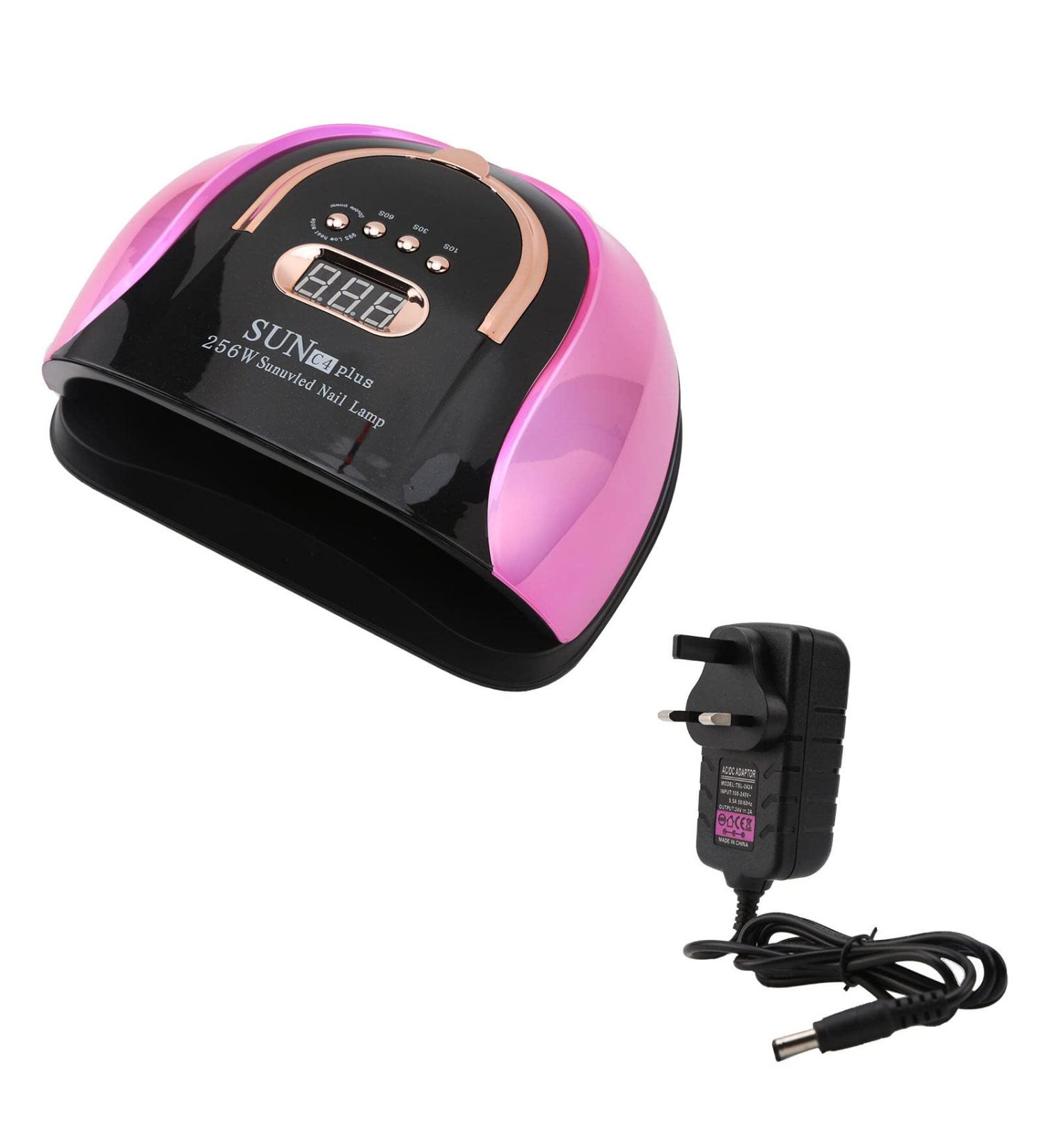 256W UV LED Nail Lamp Professional Fast Nail Curing Lamps UV Nail Light with for Gel Polish with Automatic Sensor/4 Timer Setting Handle Professional Nail Art Tool - Buy Online on SooperMarket.com